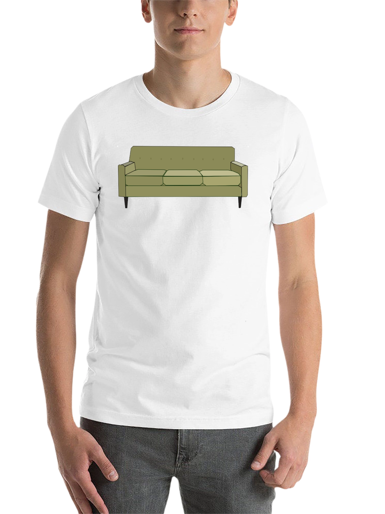 Black Couch Graphic T-Shirt - Comfortable & Stylish view 14