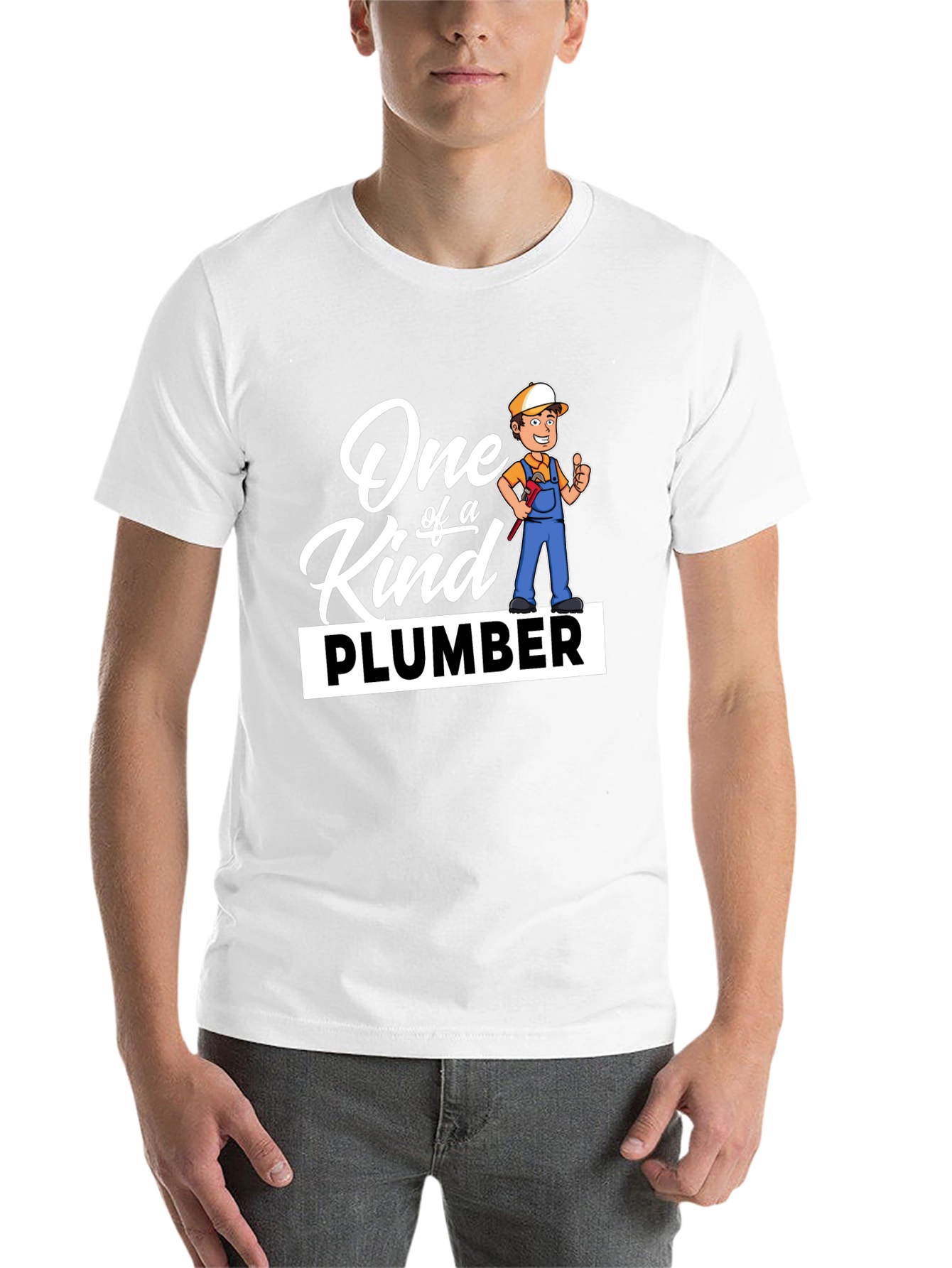 Black One of a Kind Plumber Graphic T-Shirt view 14