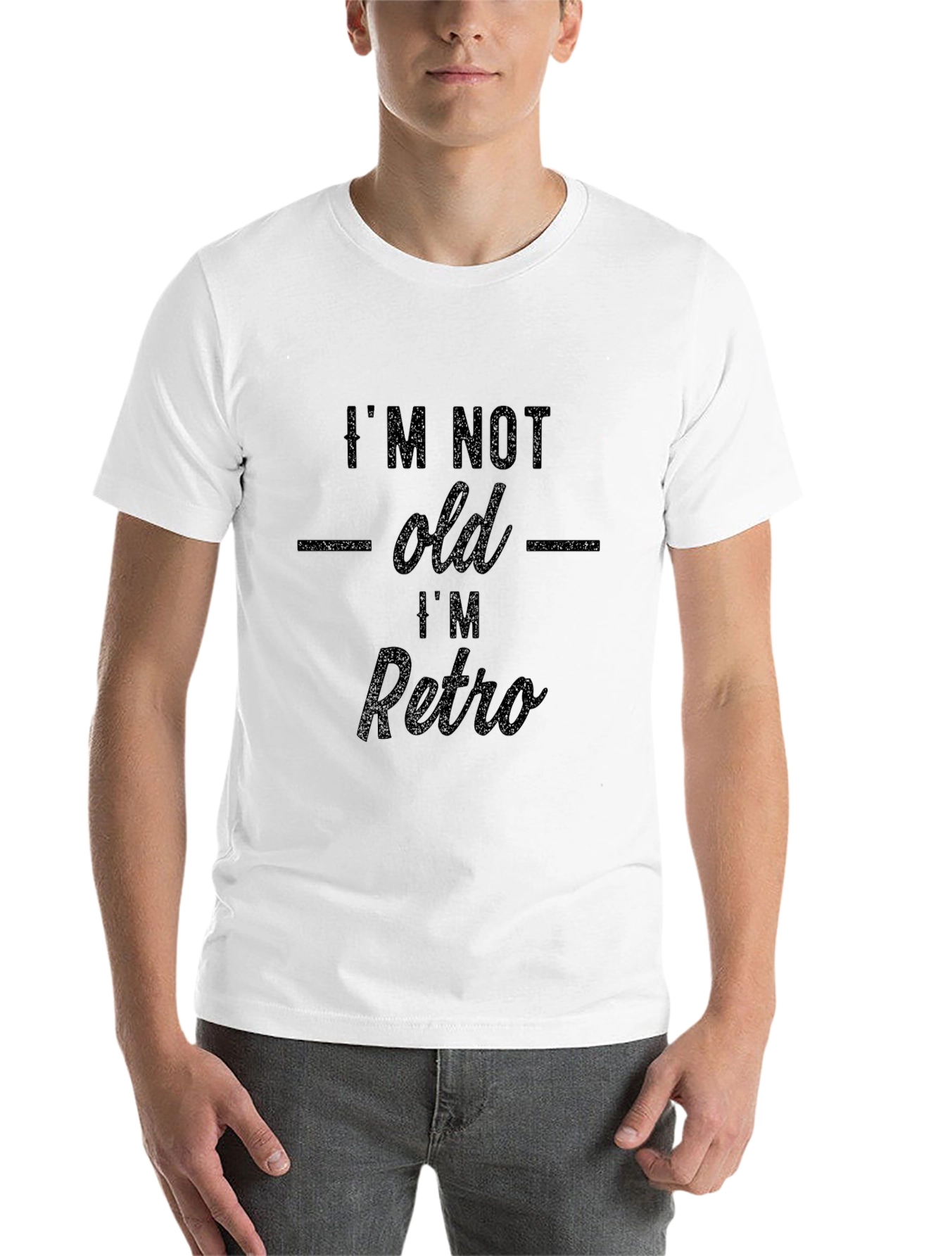 Black I'm Not Old I'm Retro - Graphic T-Shirt view 14