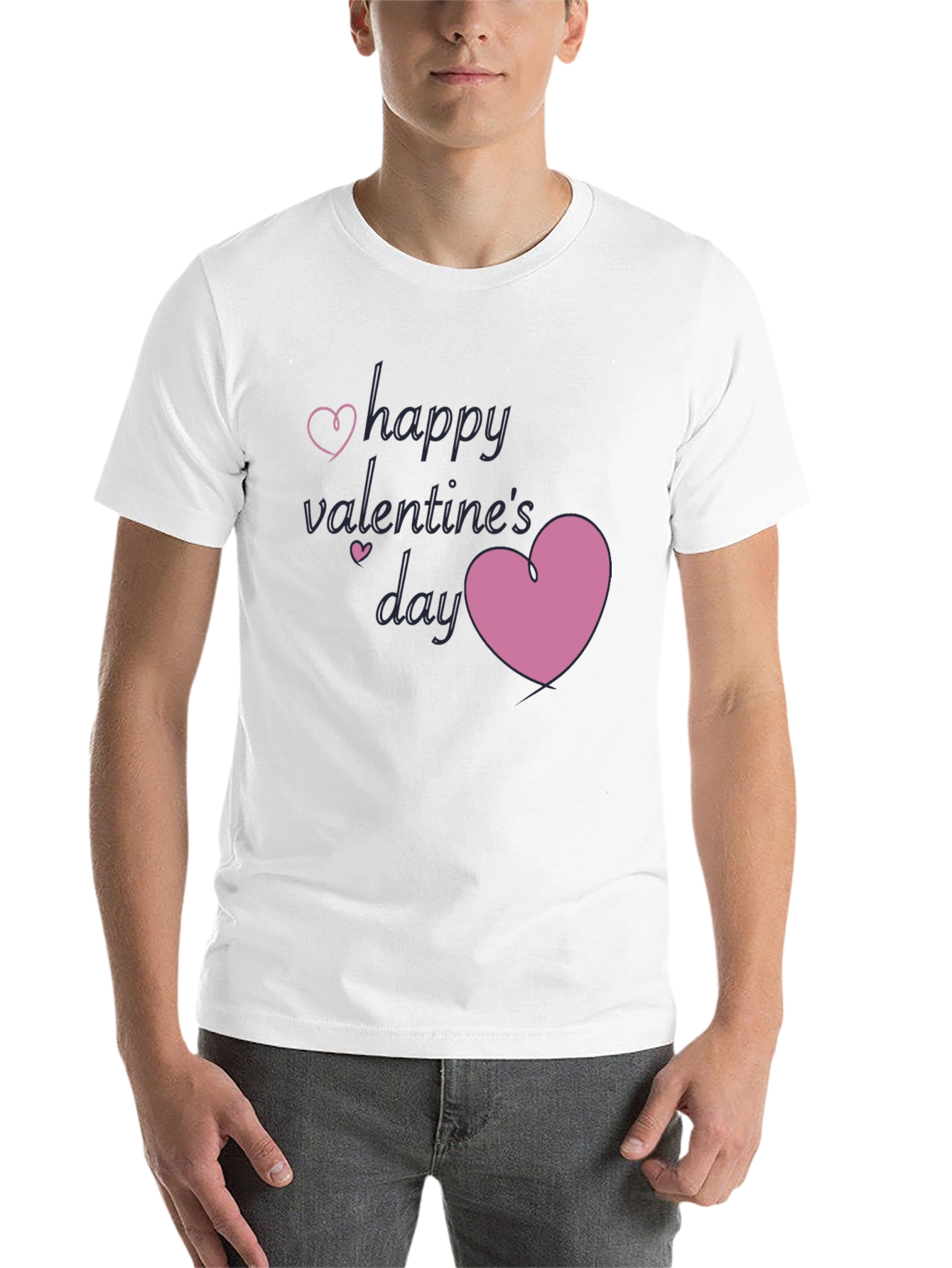 Black Happy Valentine's Day Graphic Tee view 14