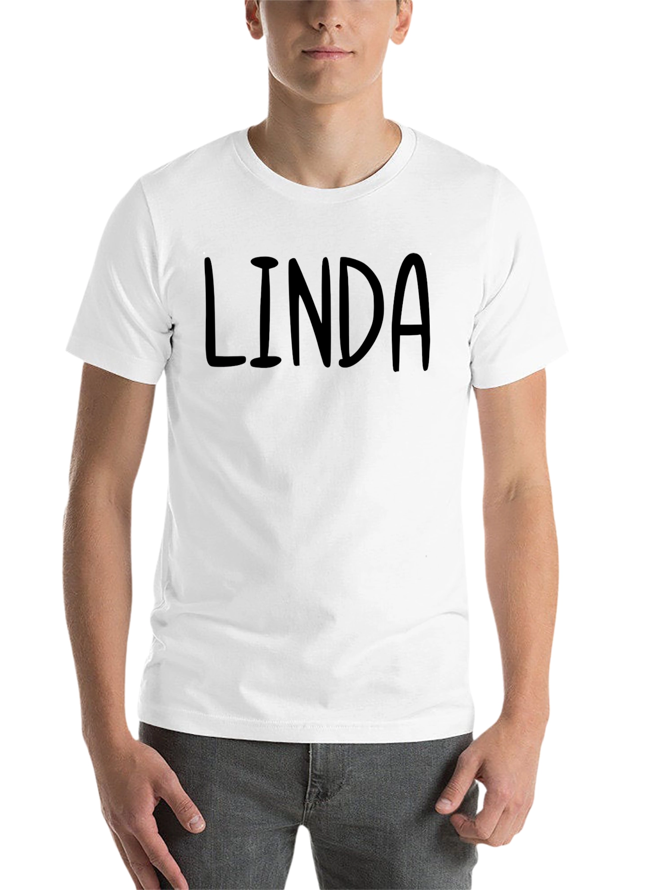 Black Linda Personalized Black Graphic Tee view 14