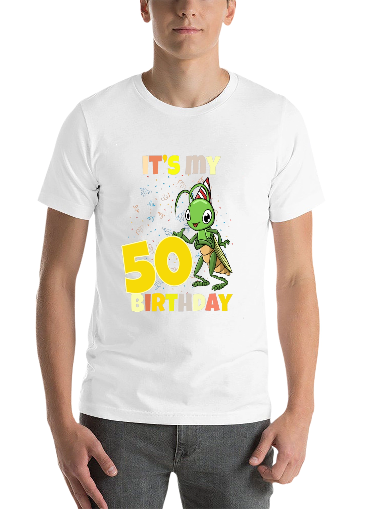 50th Birthday Cricket Graphic Tee - 14