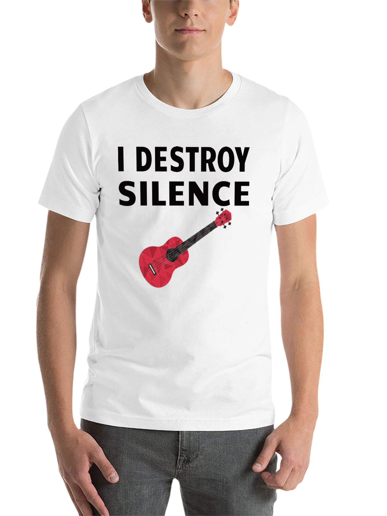 Black I Destroy Silence Graphic Tee view 14