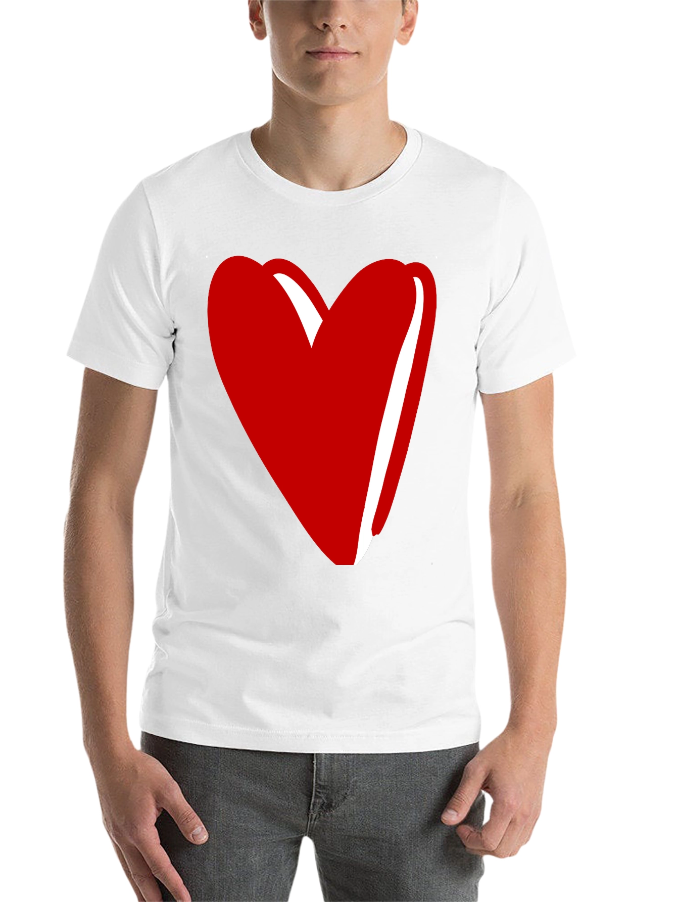 Black Heart Graphic Tee - Stylish Unisex Crew Neck T-Shirt view 14