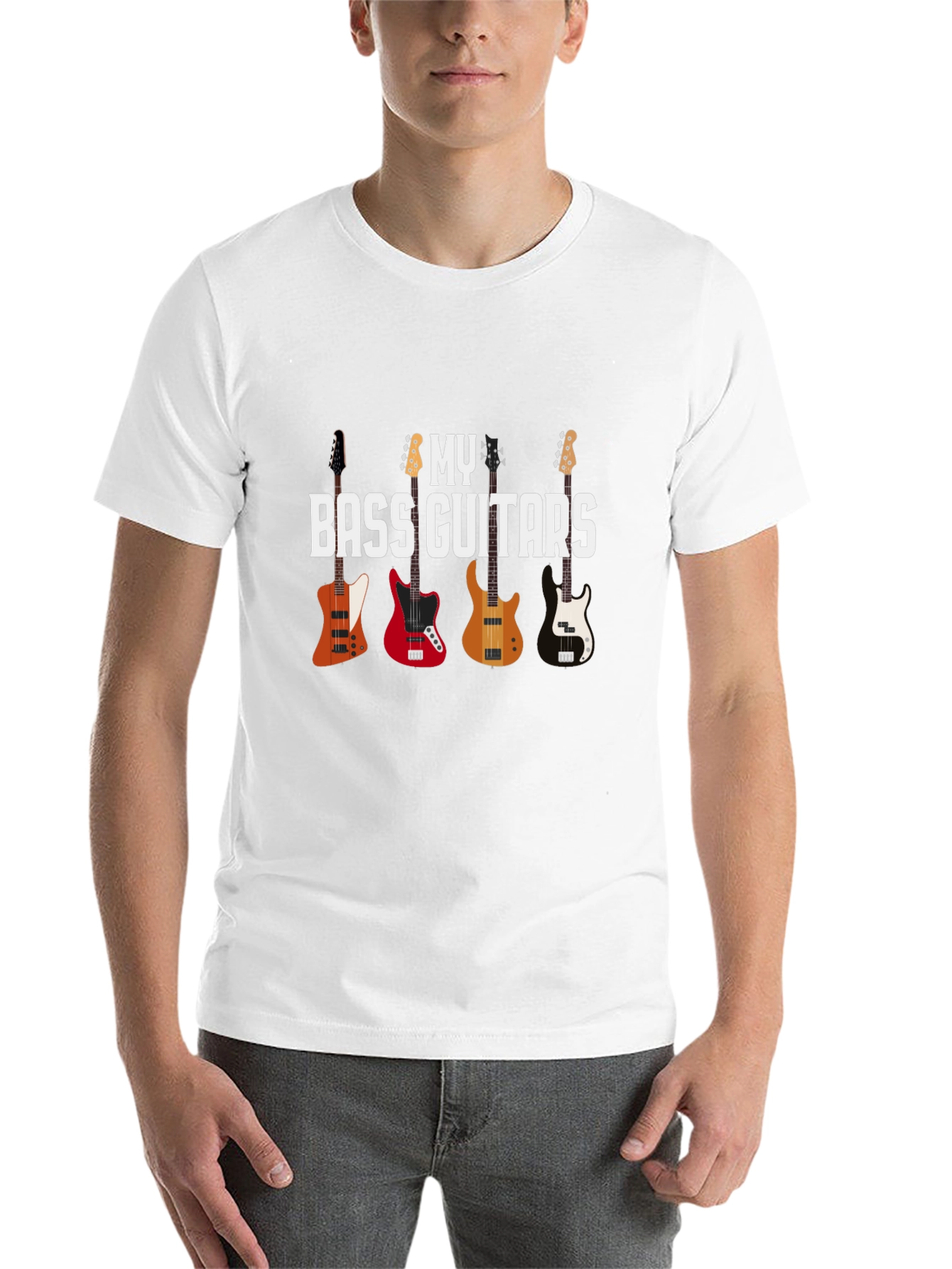 Black Bass Guitars T-Shirt - Musician's Gift view 14