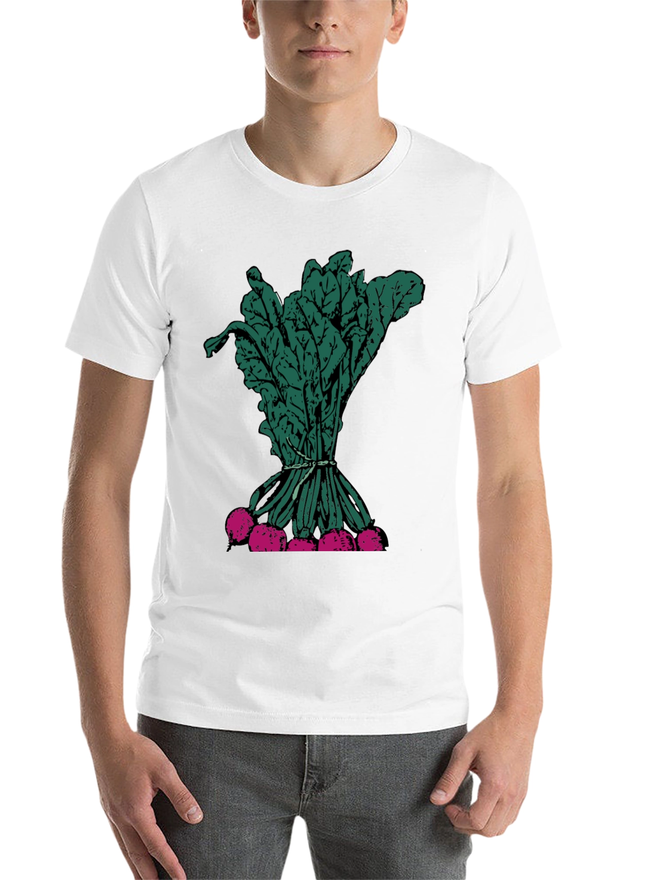 Black Radish Graphic Tee - Fresh Vegetable Print view 14