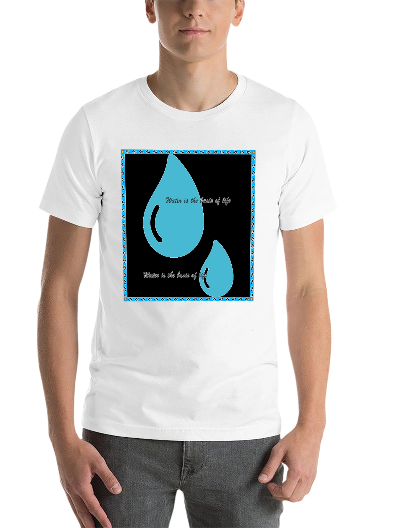 Black Water is Life T-Shirt - Black Graphic Tee view 14