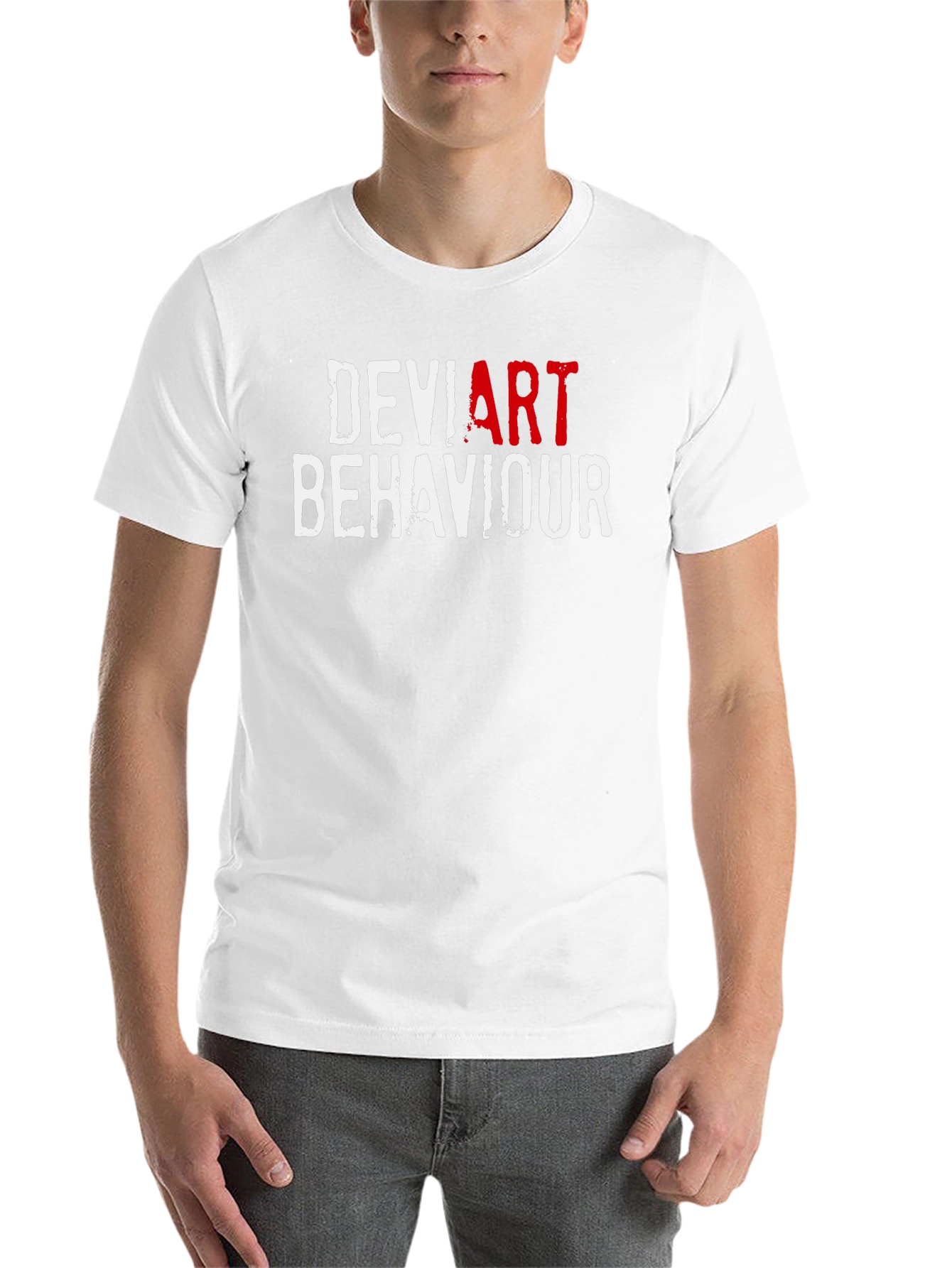 Black Deviant Art Behaviour T-Shirt - Bold Statement Tee view 14