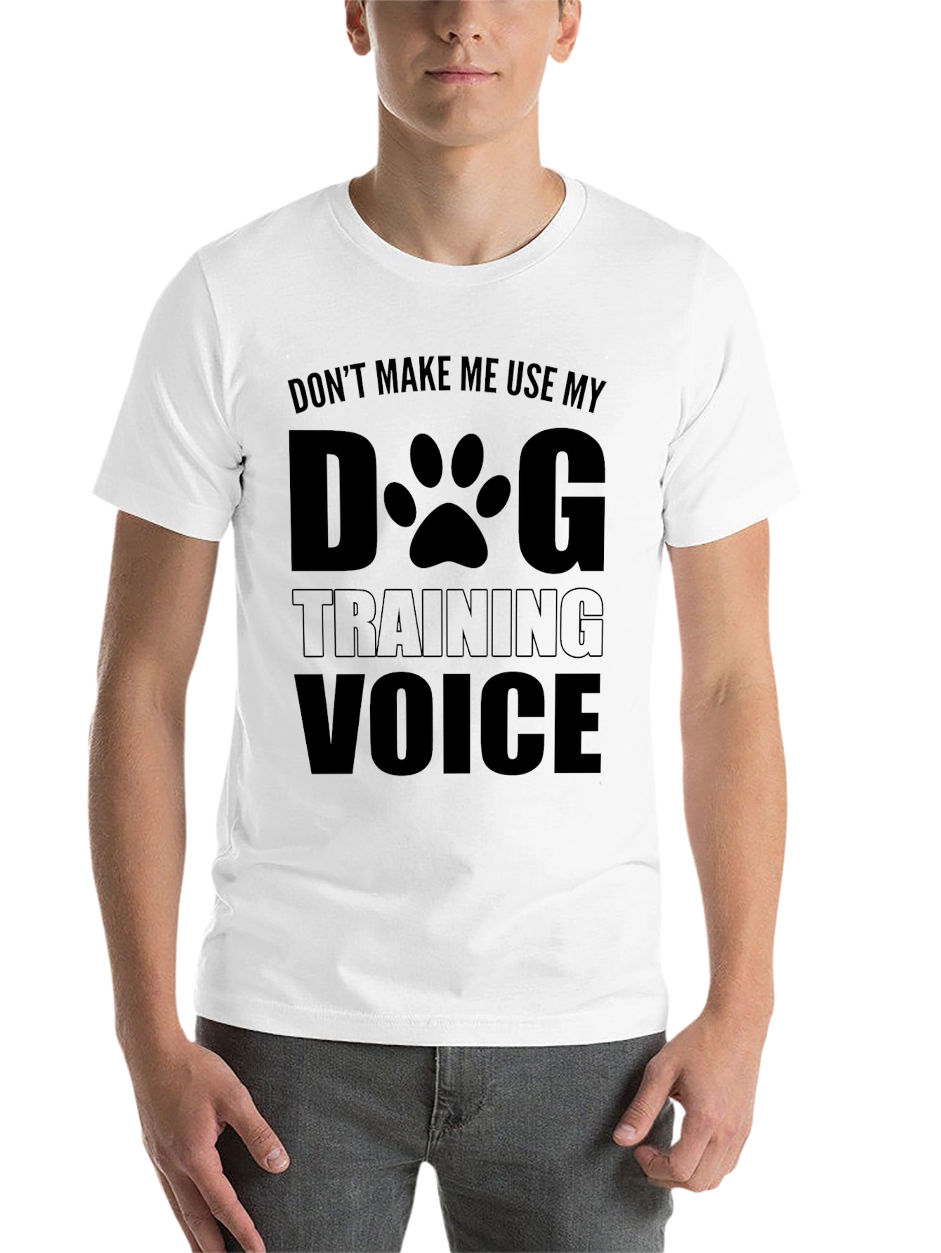 Black Dog Training Voice Black T-Shirt view 14