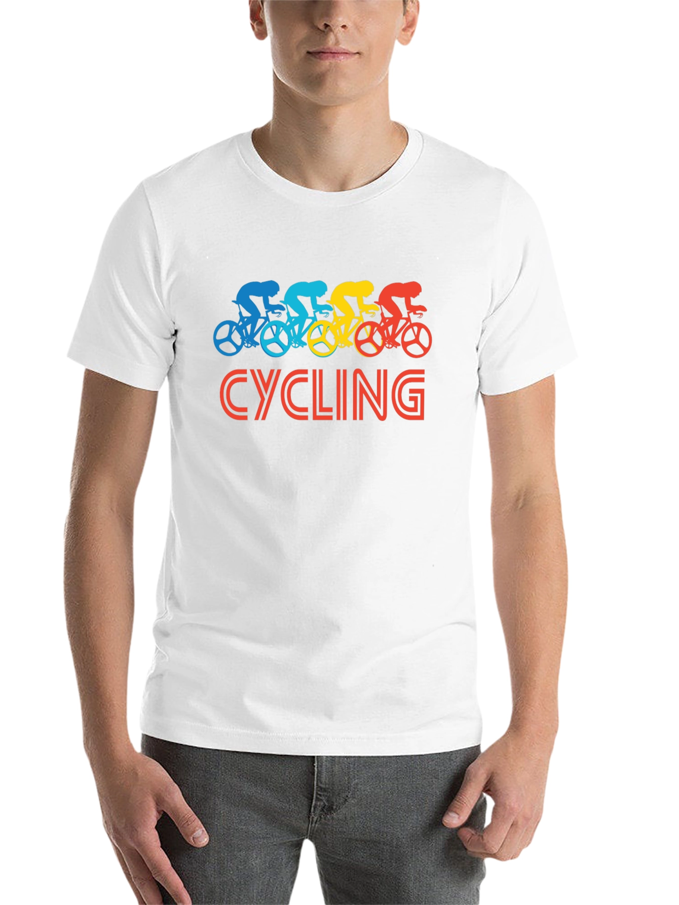Black Cycling Retro T-Shirt view 14