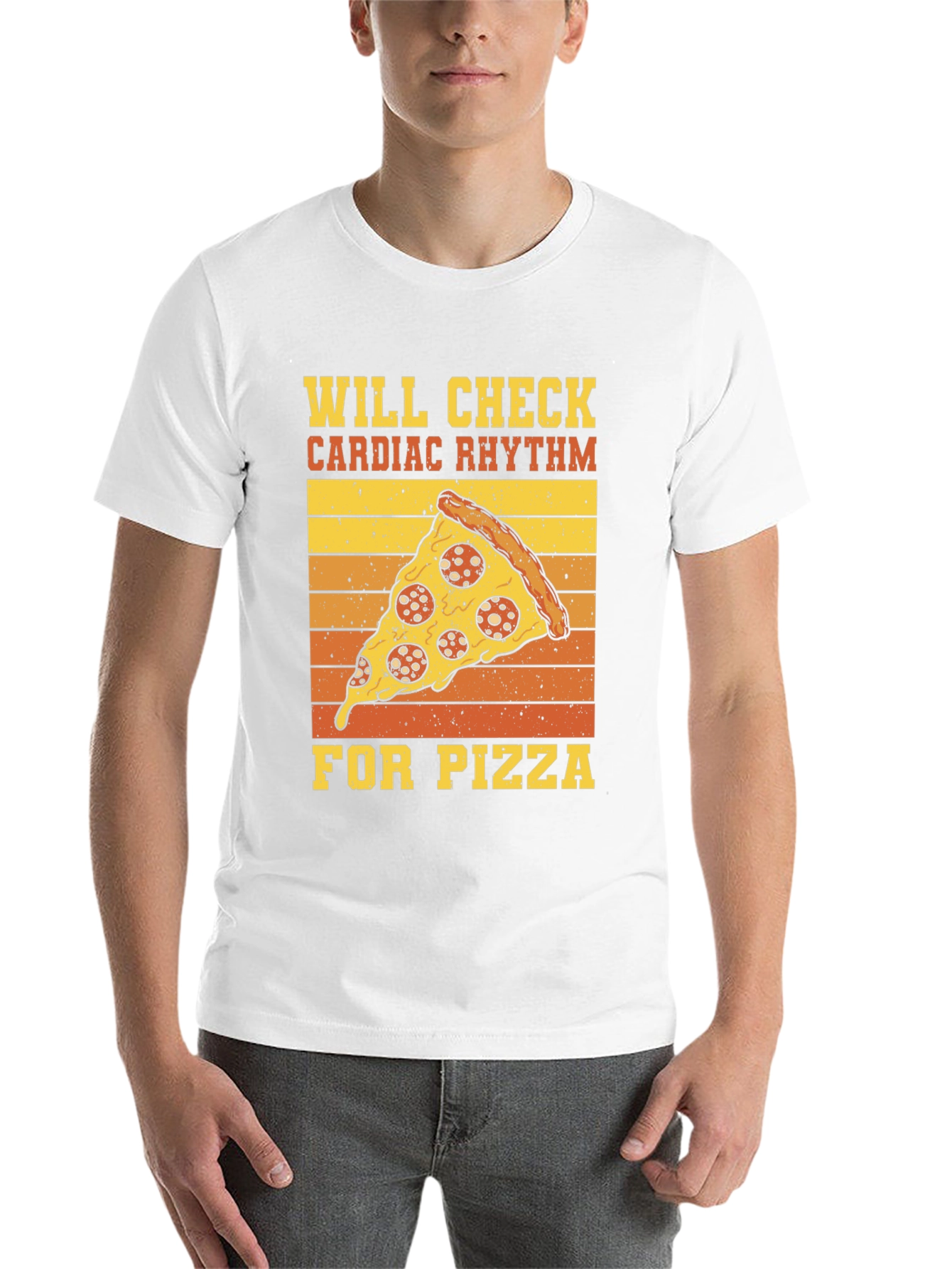 Black Will Check Cardiac Rhythm For Pizza T-Shirt view 14