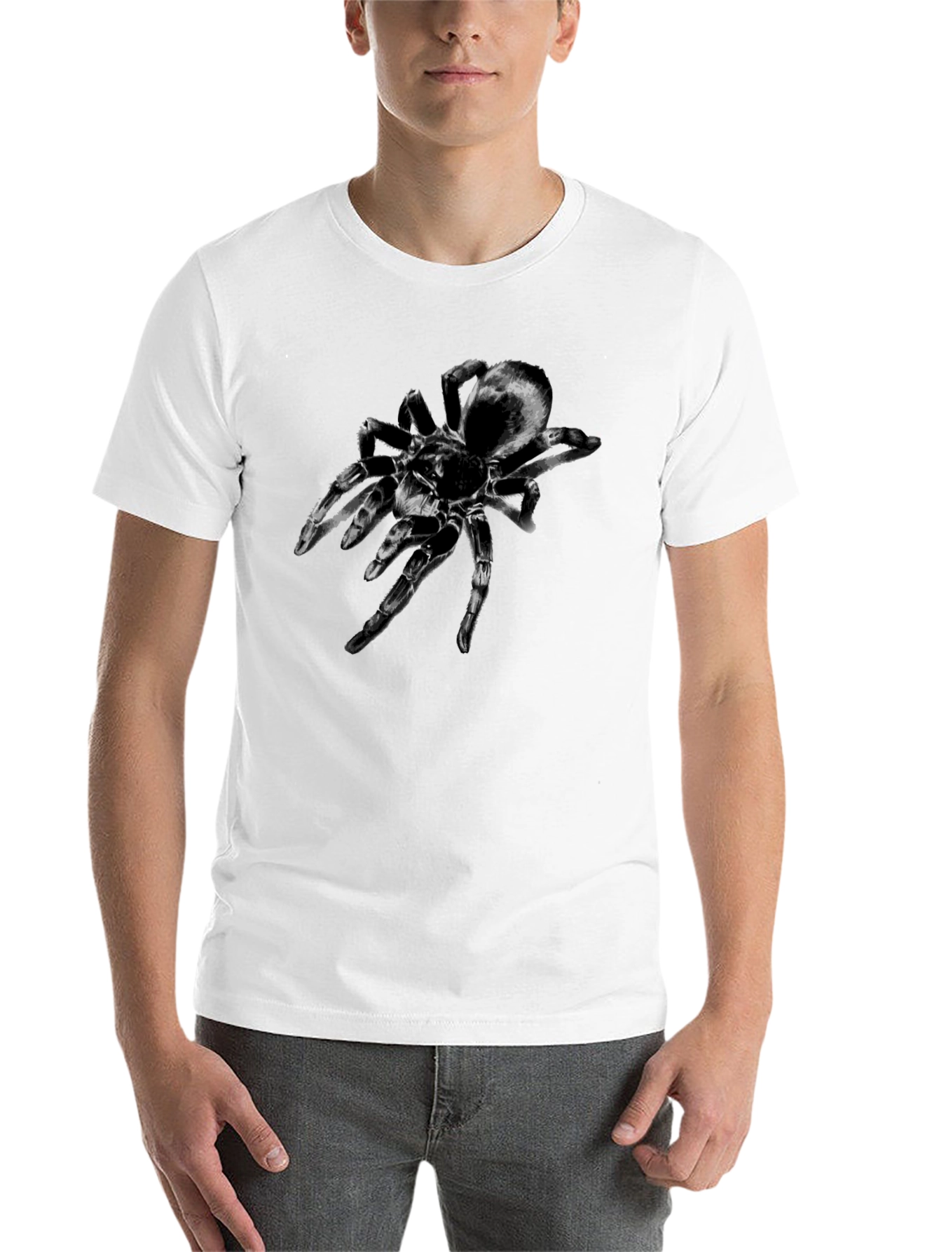 Black Tarantula Graphic Tee - Bold Spider Design view 14