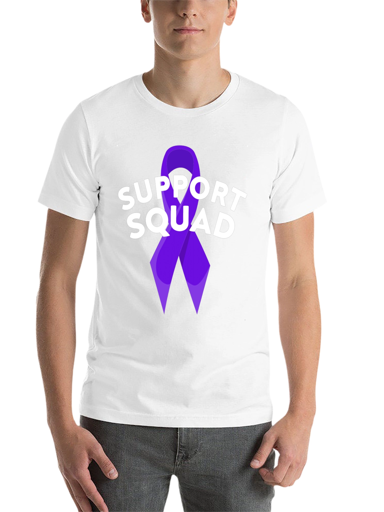 Black Support Squad Ribbon Tee view 14