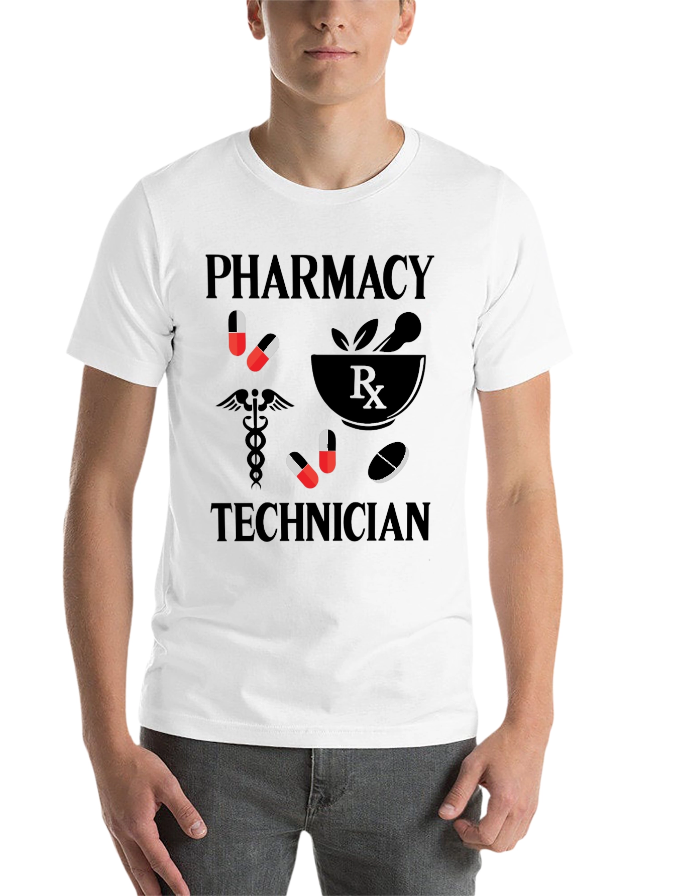 Black Pharmacy Technician Graphic Tee view 14