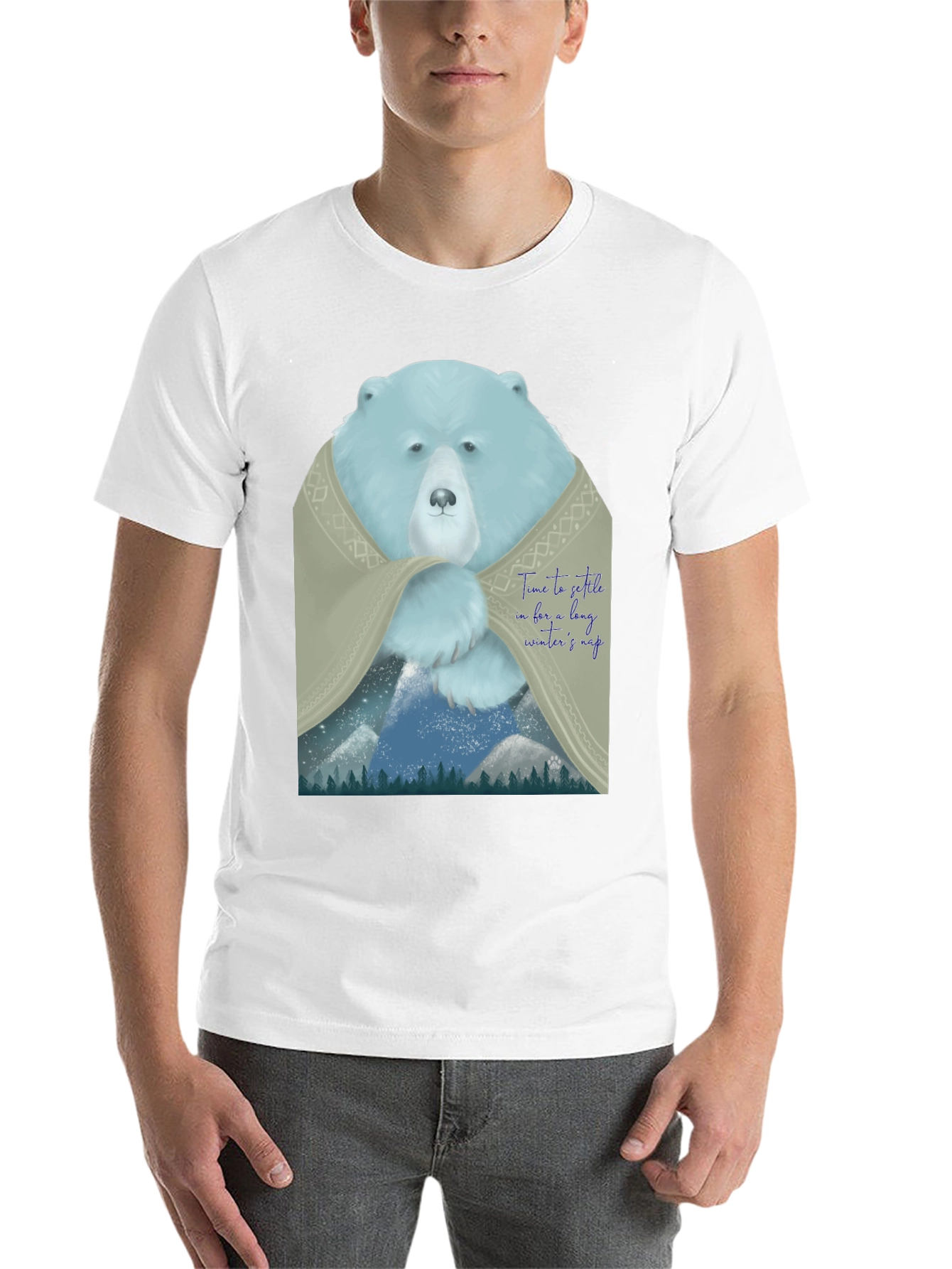 Black Bear Winter Nap Graphic Tee view 14