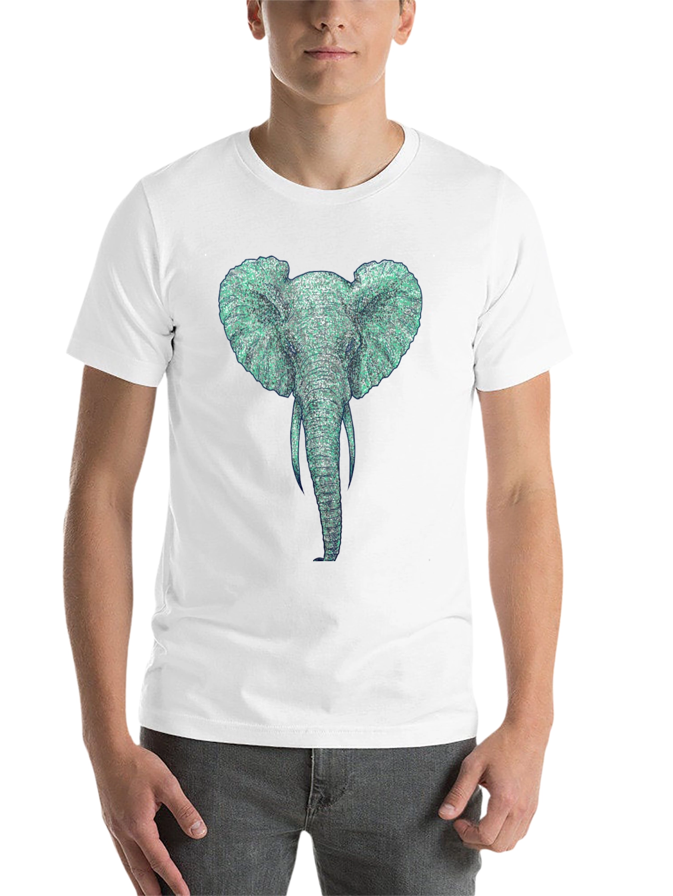 Black Elephant Graphic T-Shirt - Unique Design view 14