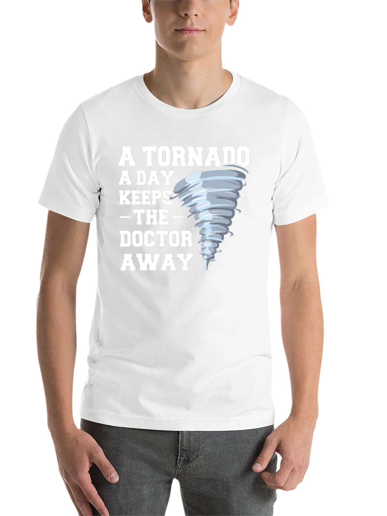 Black Tornado A Day Keeps Doctor Away Graphic Tee view 14