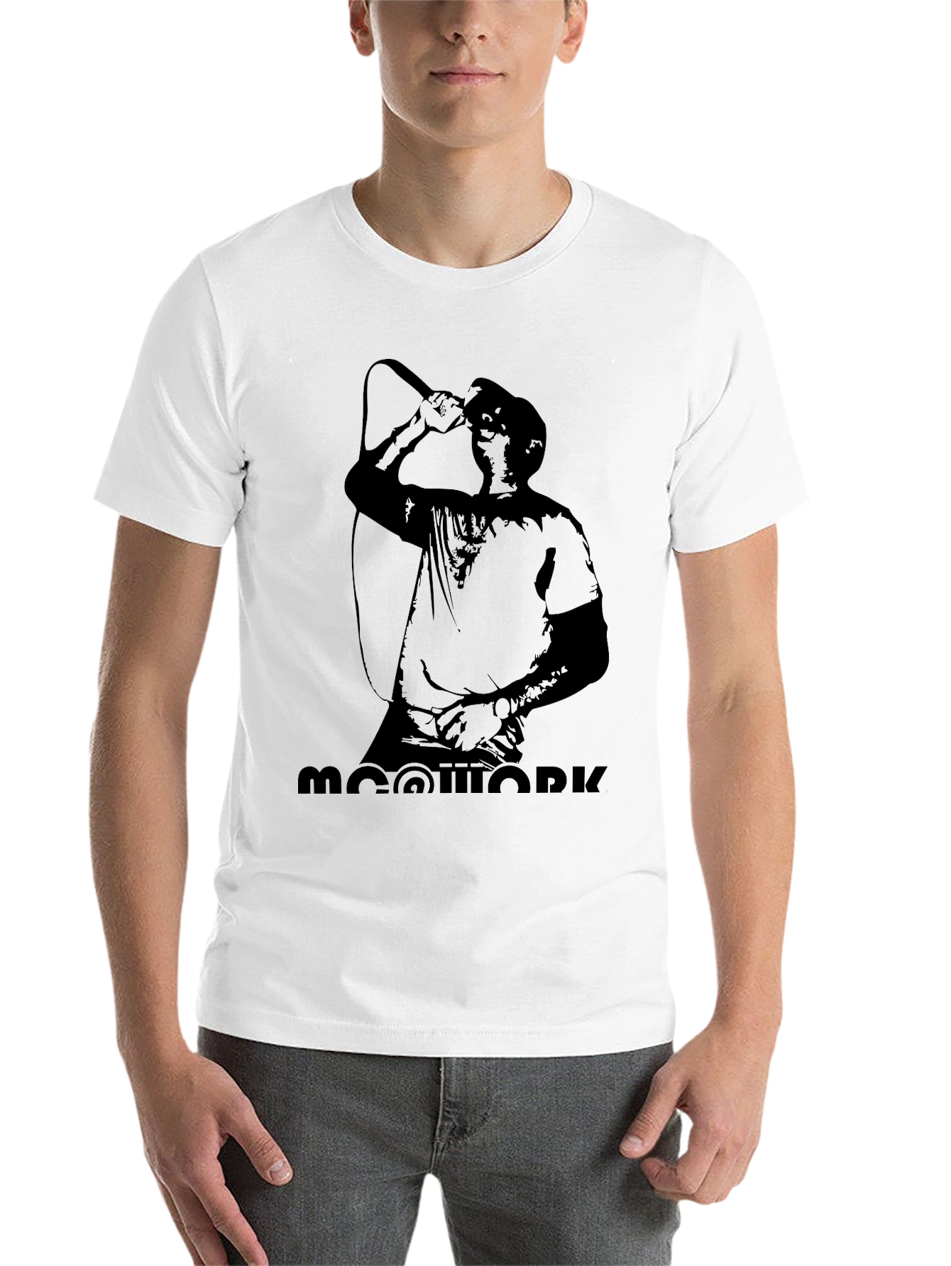 Black Moowork Black Graphic T-Shirt view 14