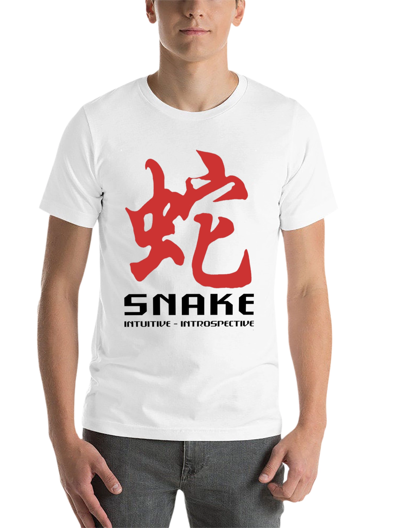 Black Snake Chinese Zodiac T-Shirt - Intuitive Design view 14