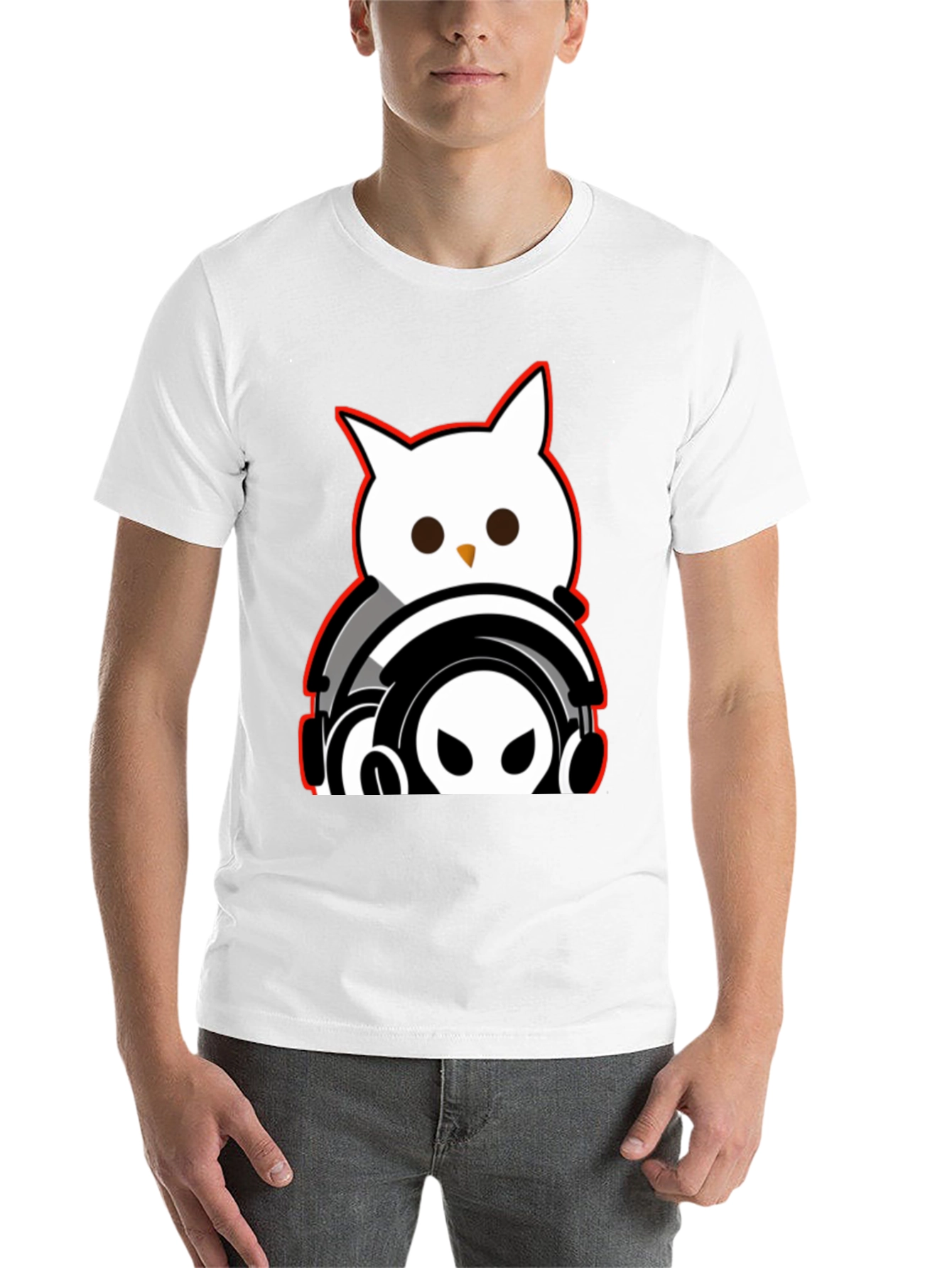 Black Owl DJ Graphic Tee - Black view 14