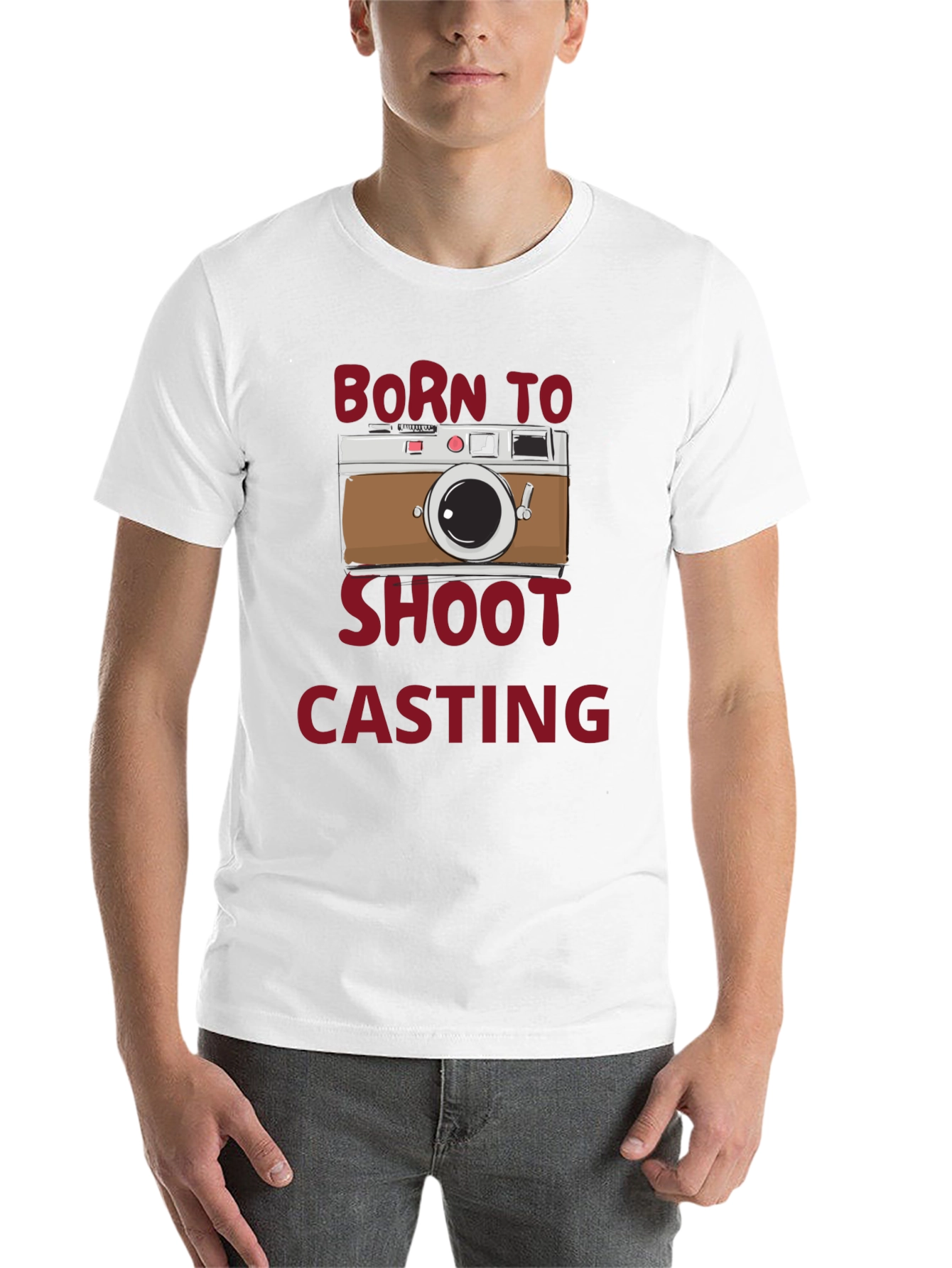 Black Born to Shoot Casting Black T-Shirt view 14