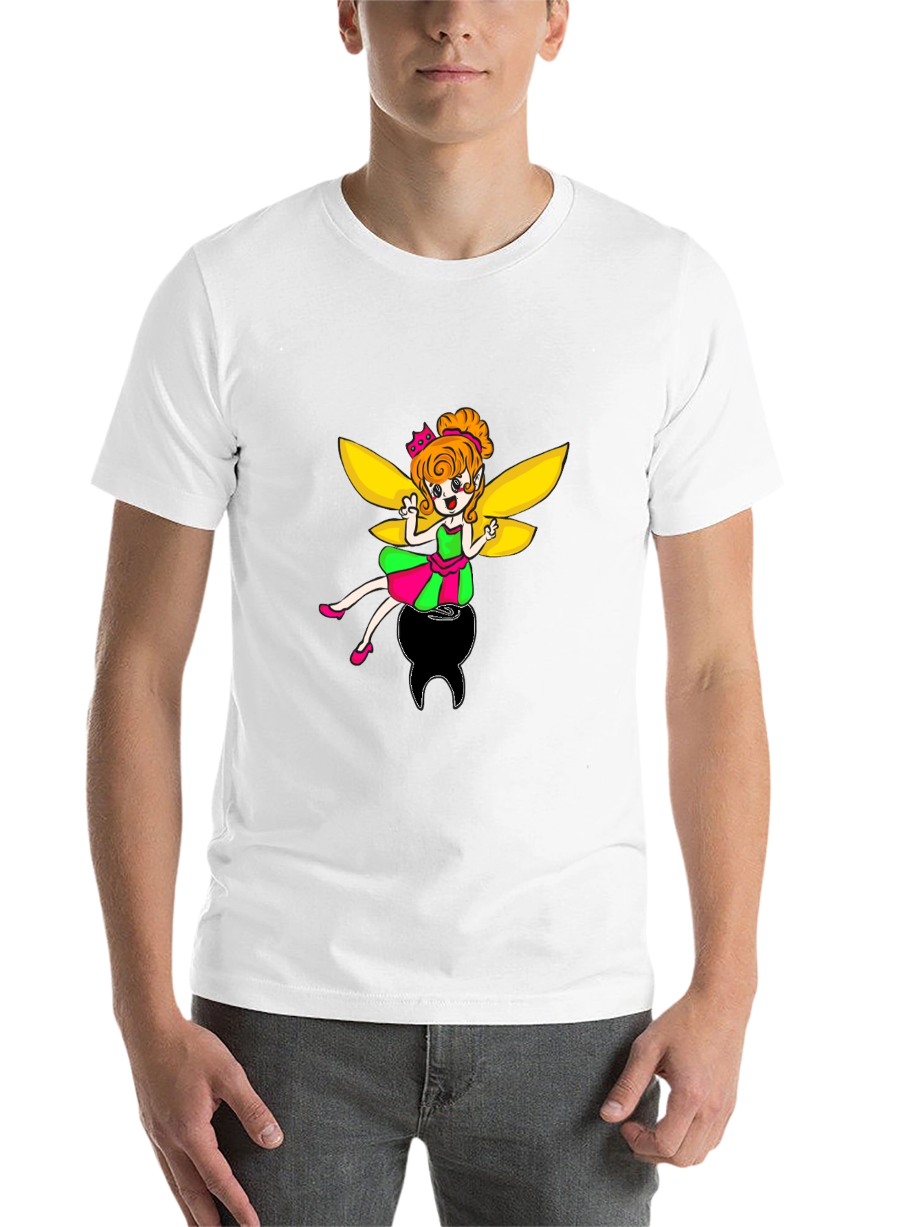 Black Tooth Fairy Graphic Black T-Shirt view 14