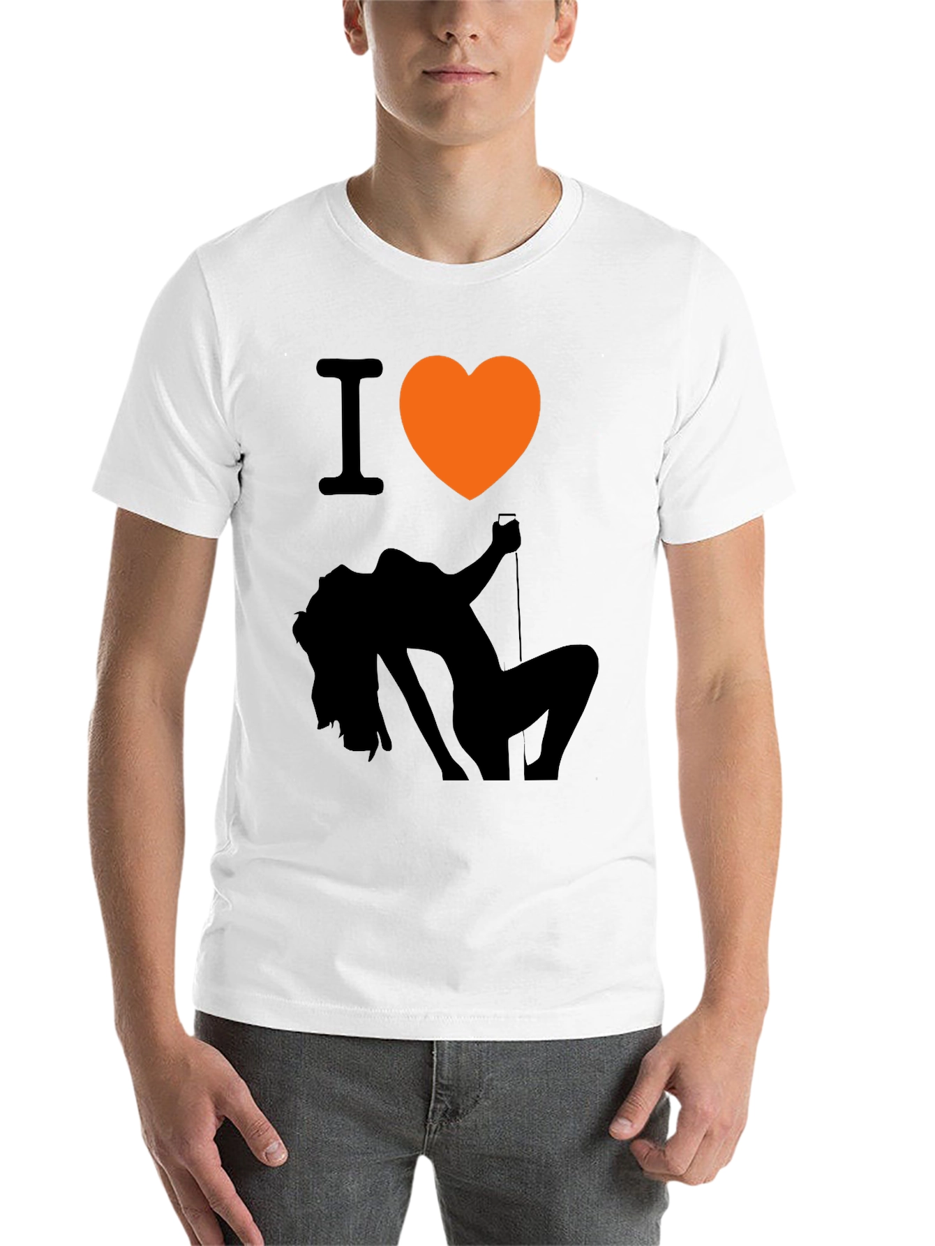 Black I Heart Exotic Dancer Graphic T-Shirt view 14