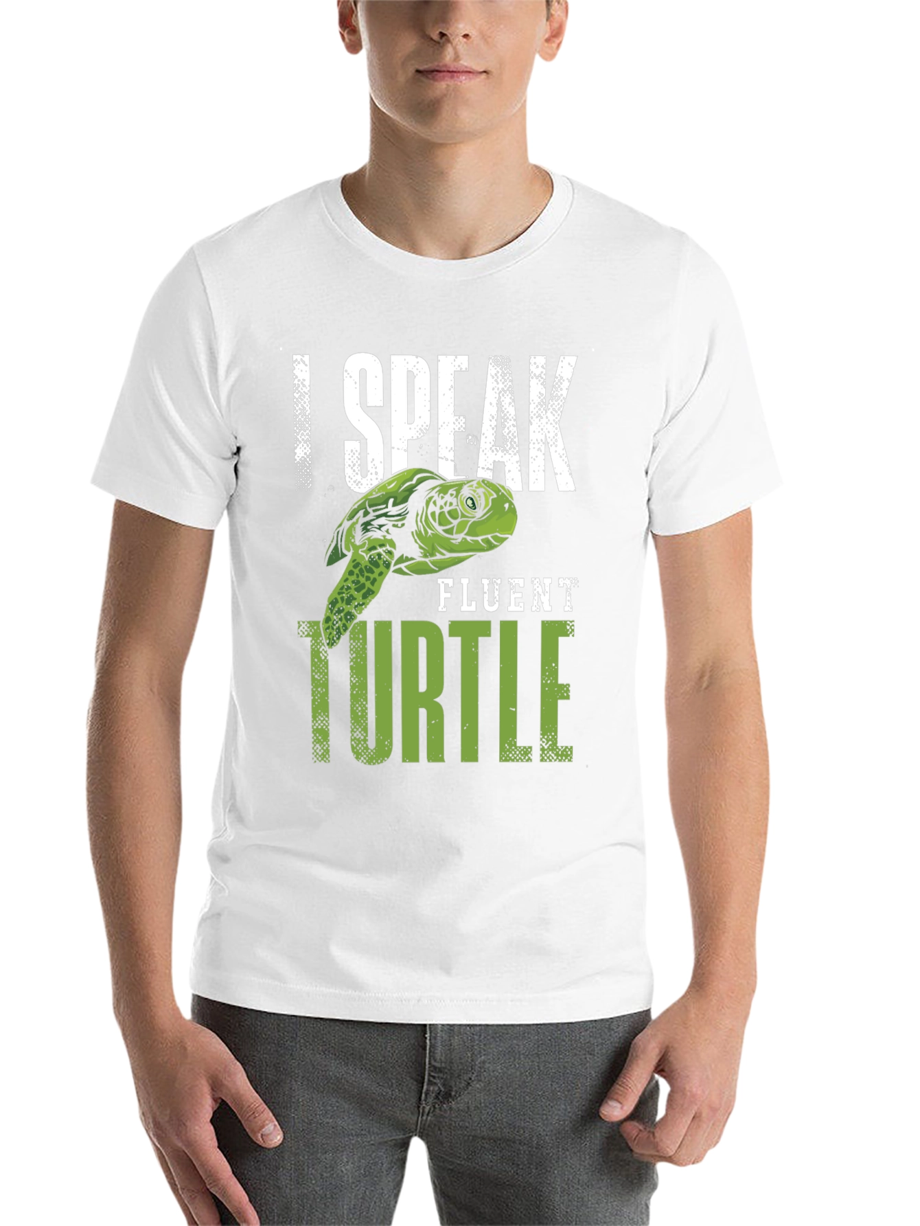 Black I Speak Fluent Turtle Graphic T-Shirt view 14
