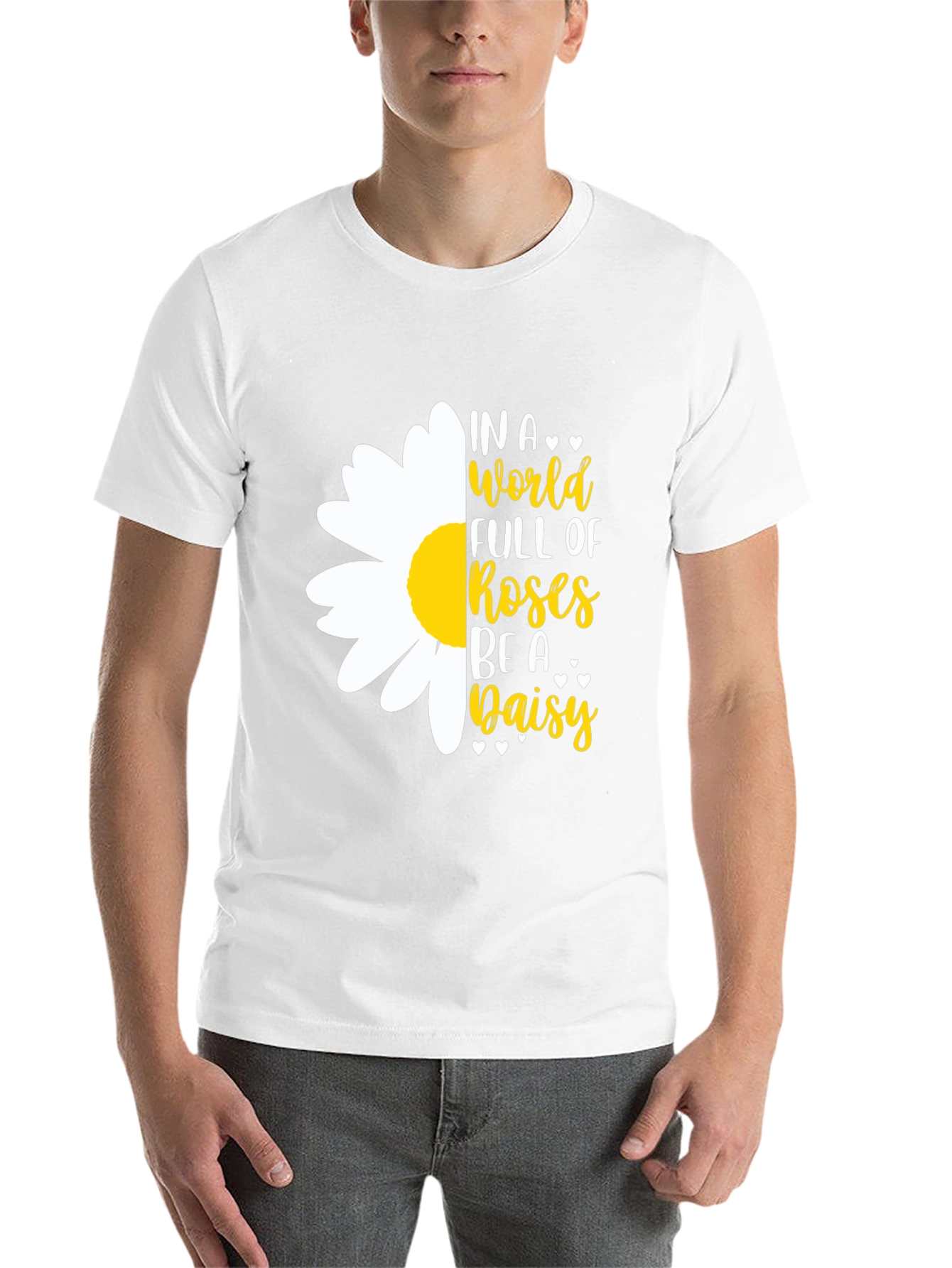 Black In a World Full of Roses Be A Daisy T-Shirt view 14