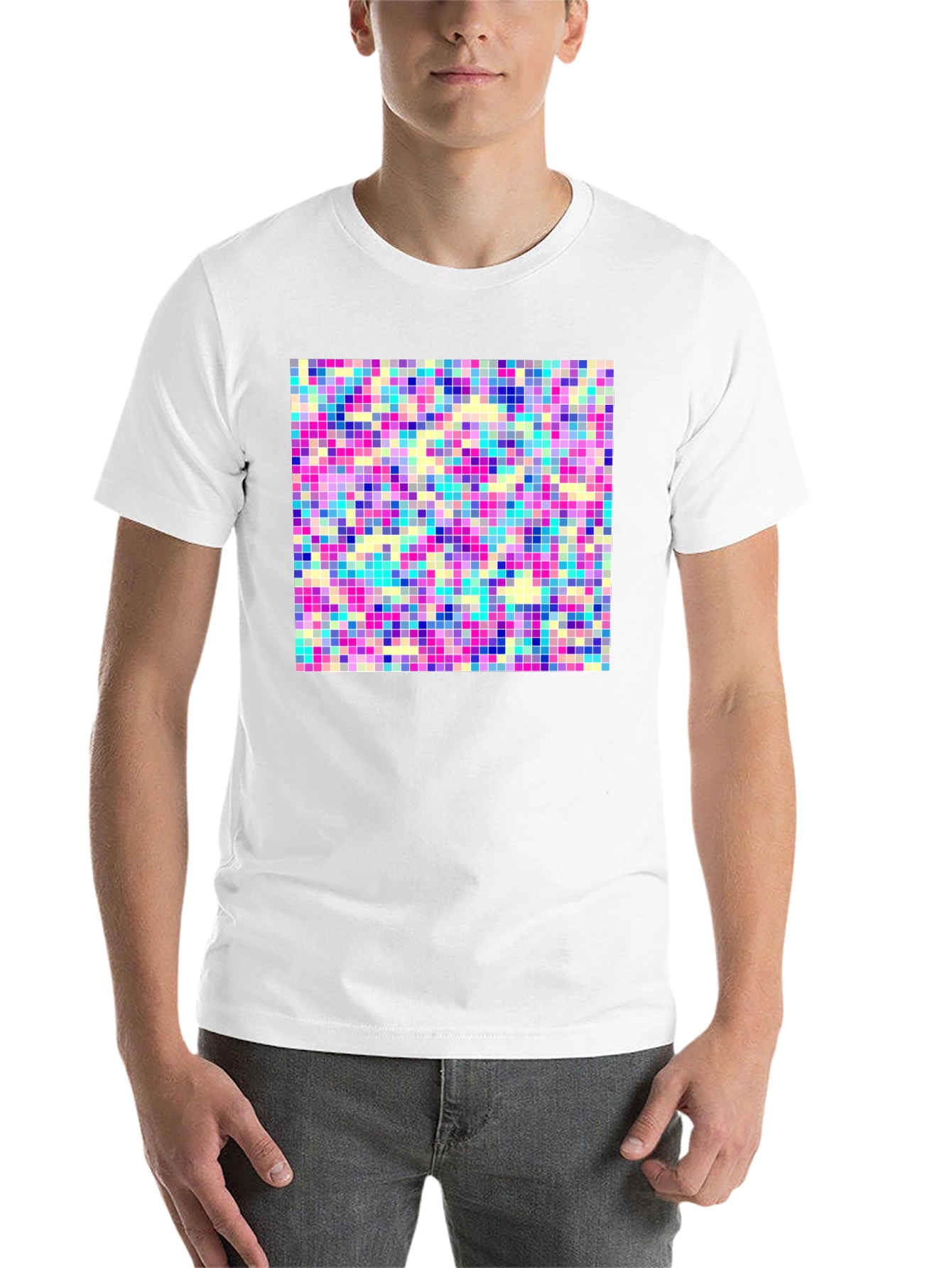 Black Pixel Art T-Shirt - Retro Style view 14