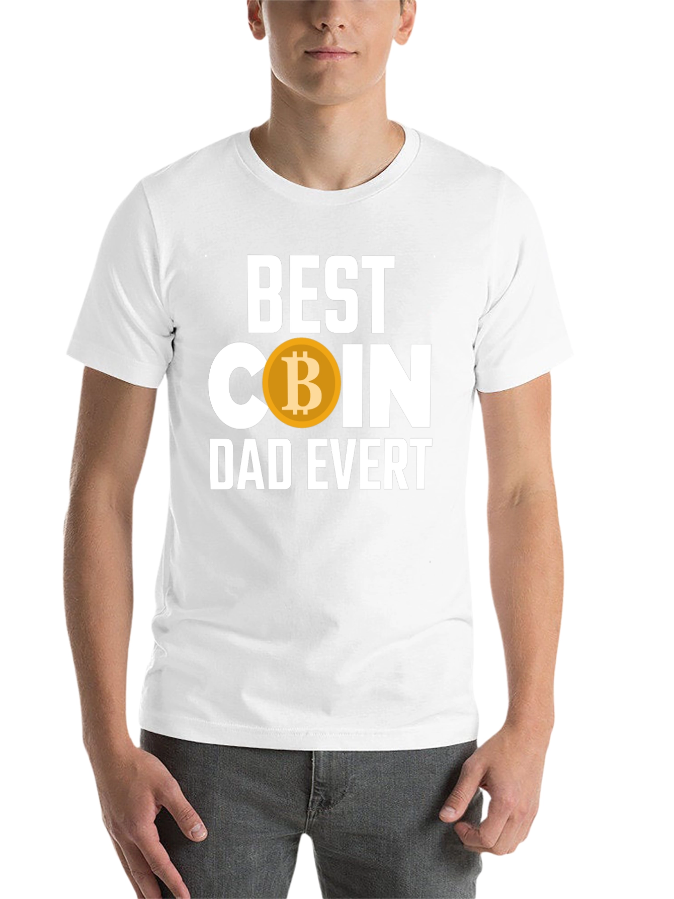 Black Best Coin Dad Ever T-Shirt - Crypto Bitcoin view 14