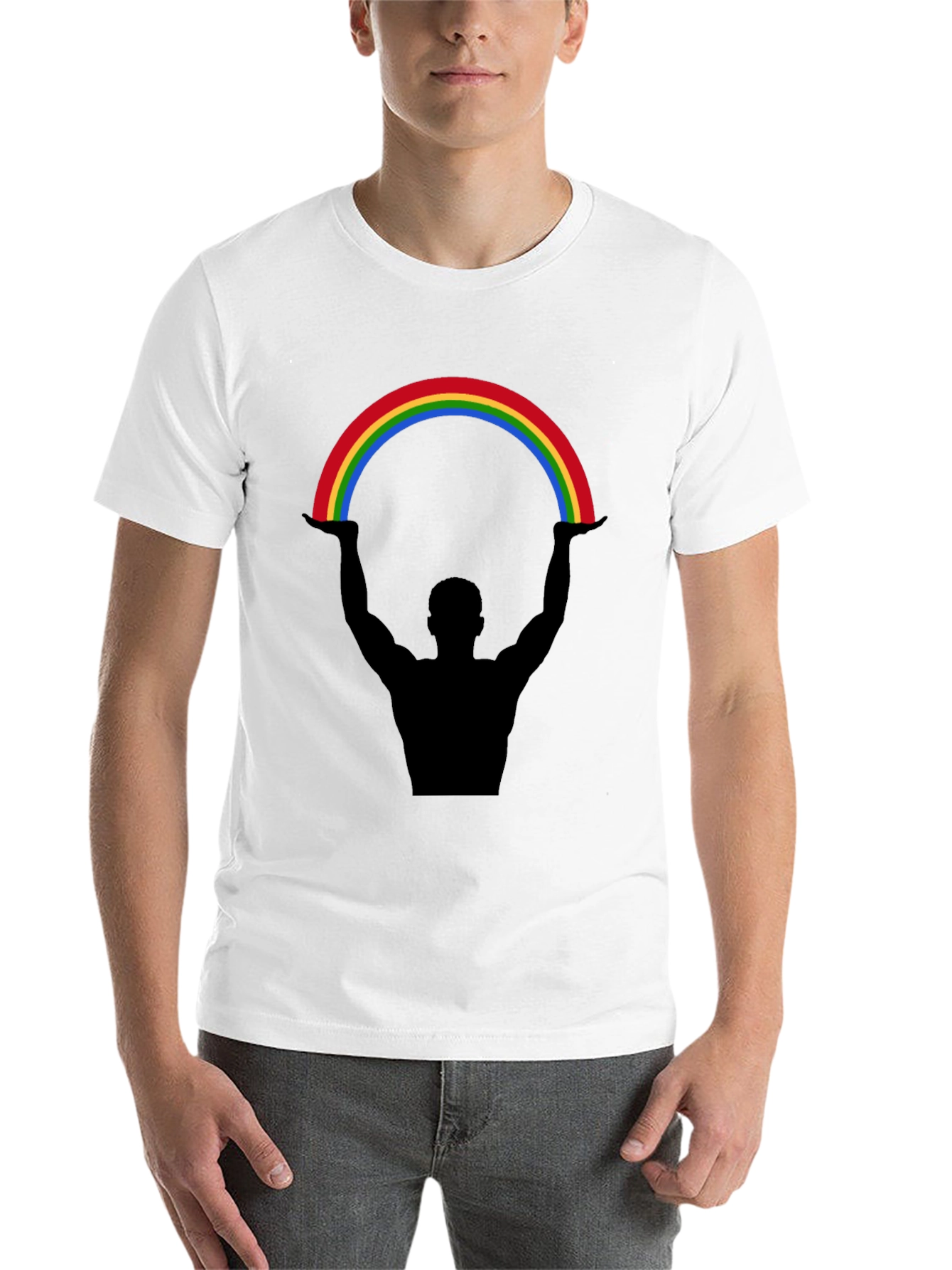 Black Rainbow Lift Graphic Tee - Black view 14