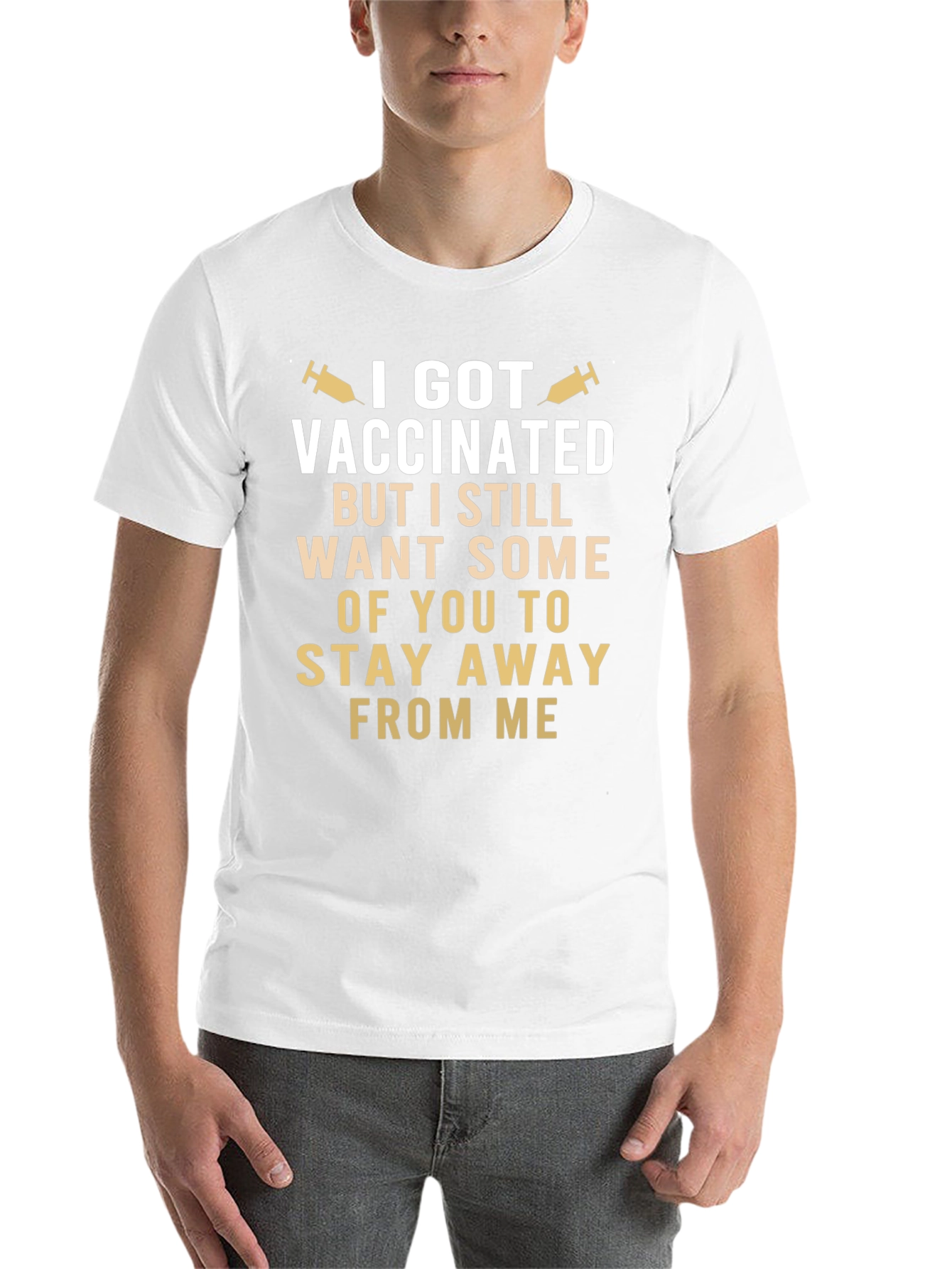Vaccinated Stay Away Funny T-Shirt - 14