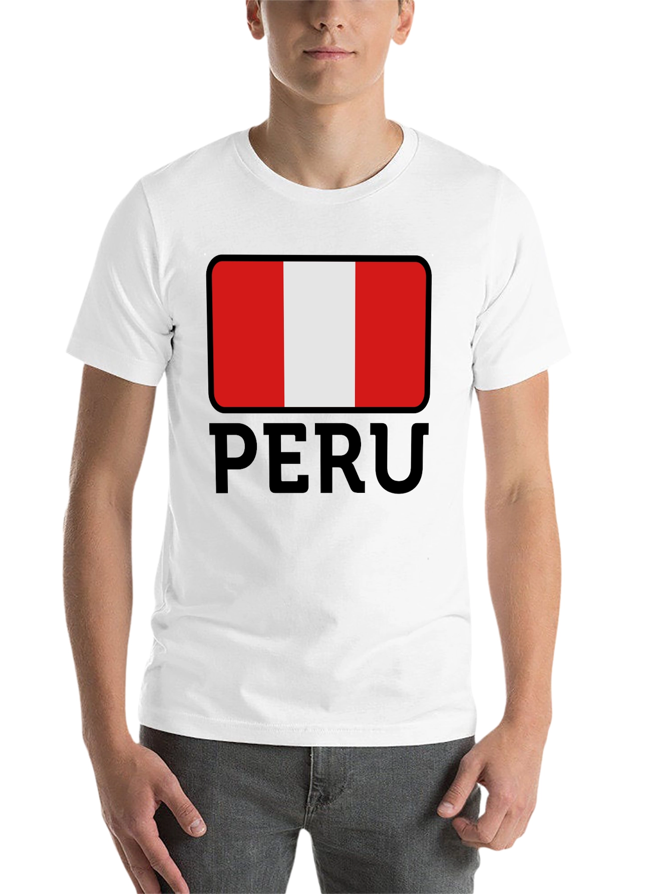 Black Peru Flag T-Shirt - Stylish National Pride Tee view 14
