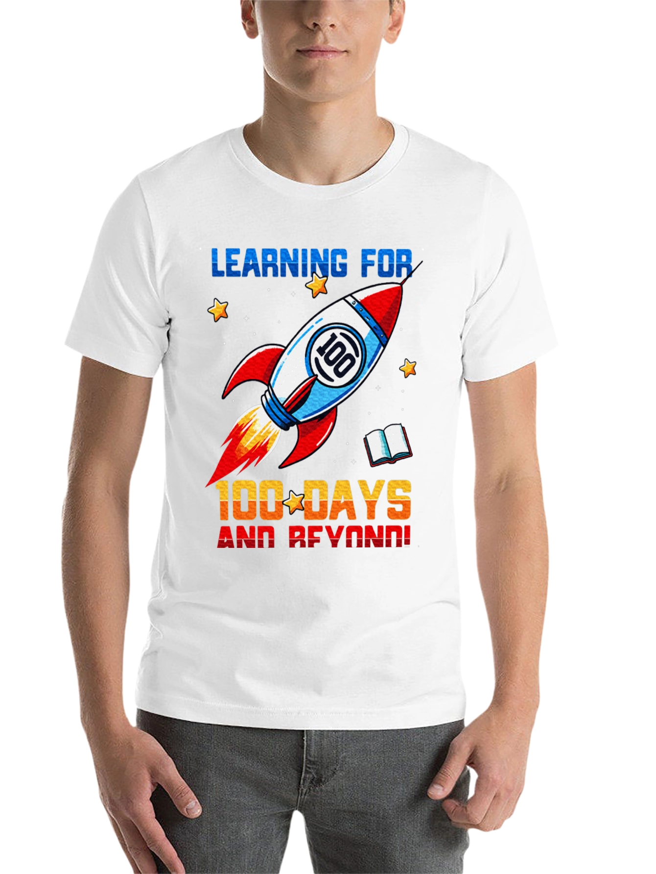 100 Days of School Rocket T-Shirt - 14