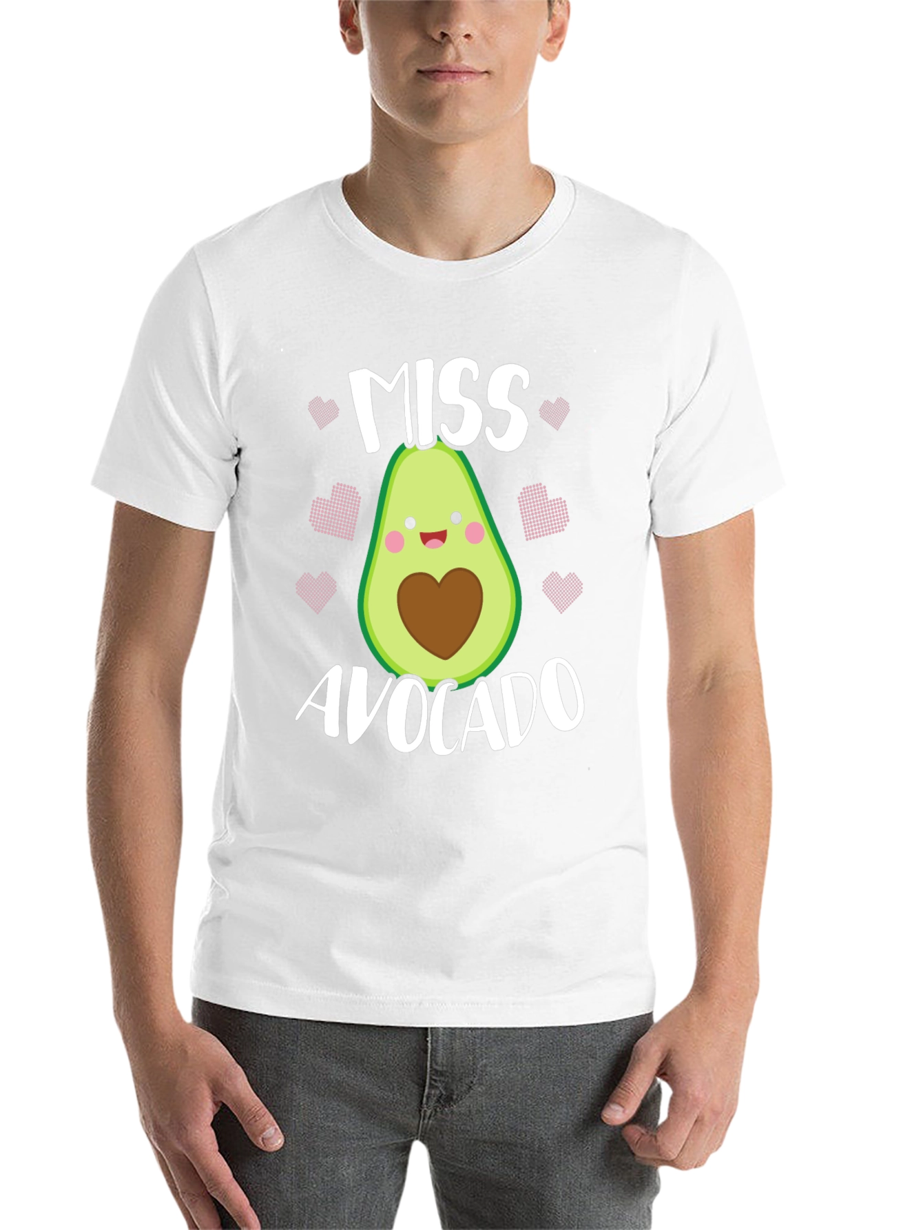Black Miss Avocado T-Shirt - Cute Foodie Graphic Tee view 14