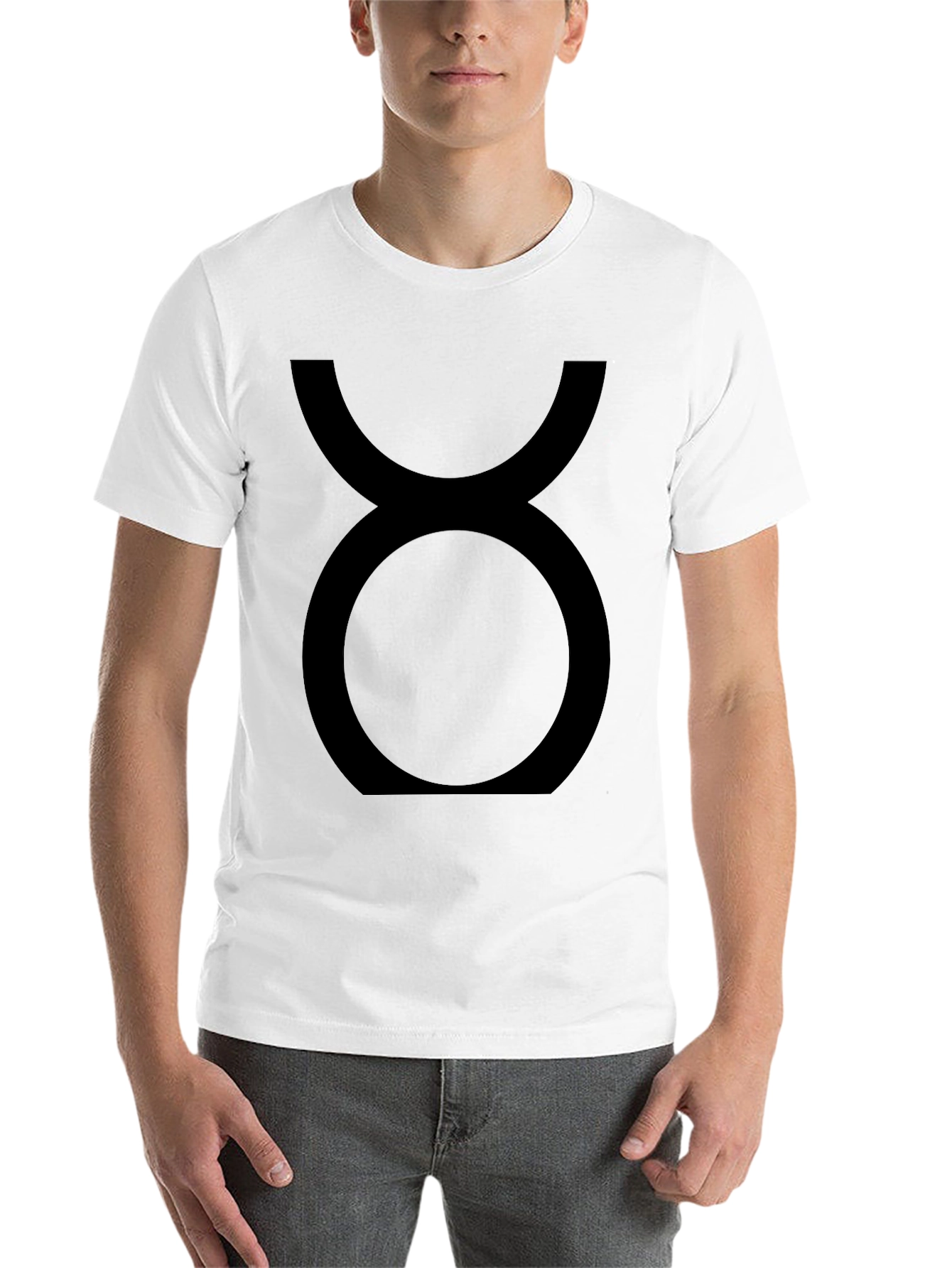 Black Taurus Zodiac Sign Black Graphic Tee view 14