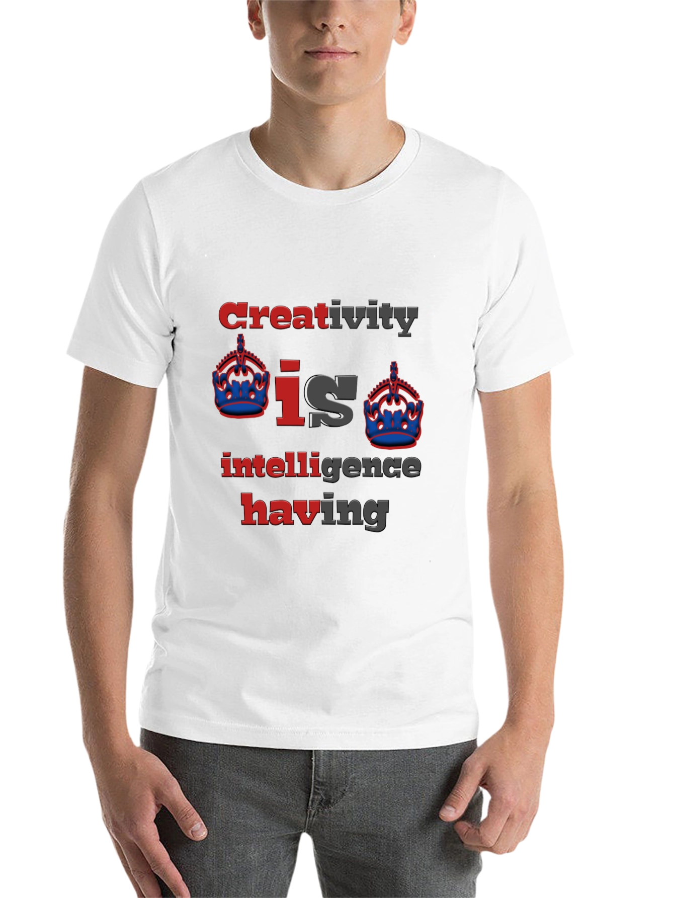 Black Creative Intelligence Graphic T-Shirt - Soft Cotton Blend view 14