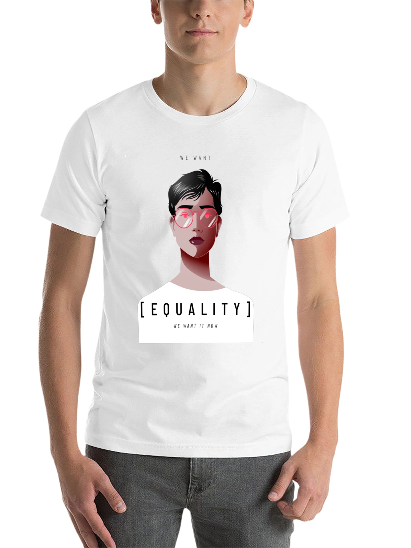 Black Equality T-Shirt - We Want It Now Graphic Tee view 14