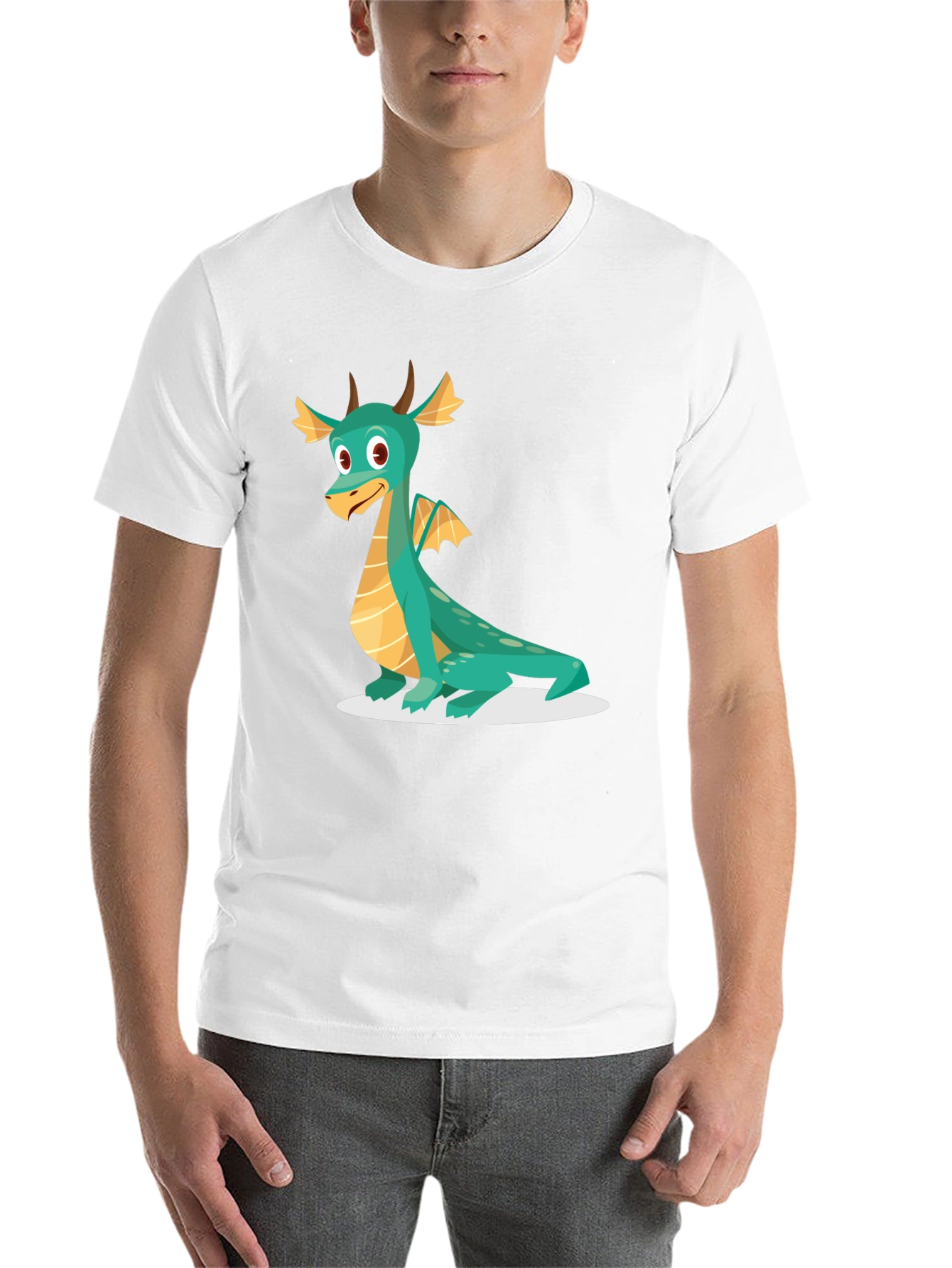 Black Dragon Graphic Tee - Cute Cartoon Design, Soft Cotton Shirt view 14