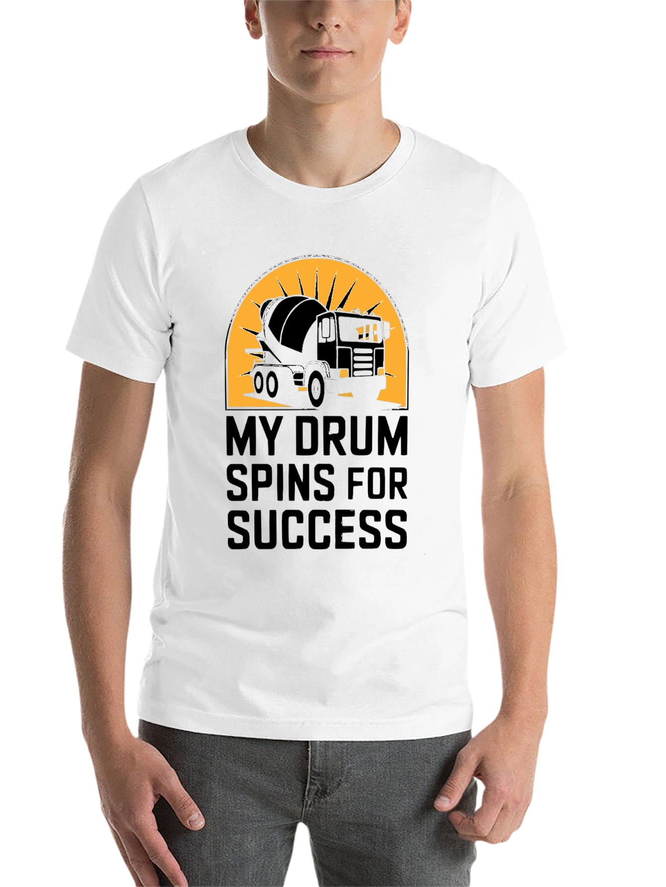Black My Drum Spins for Success T-Shirt view 14