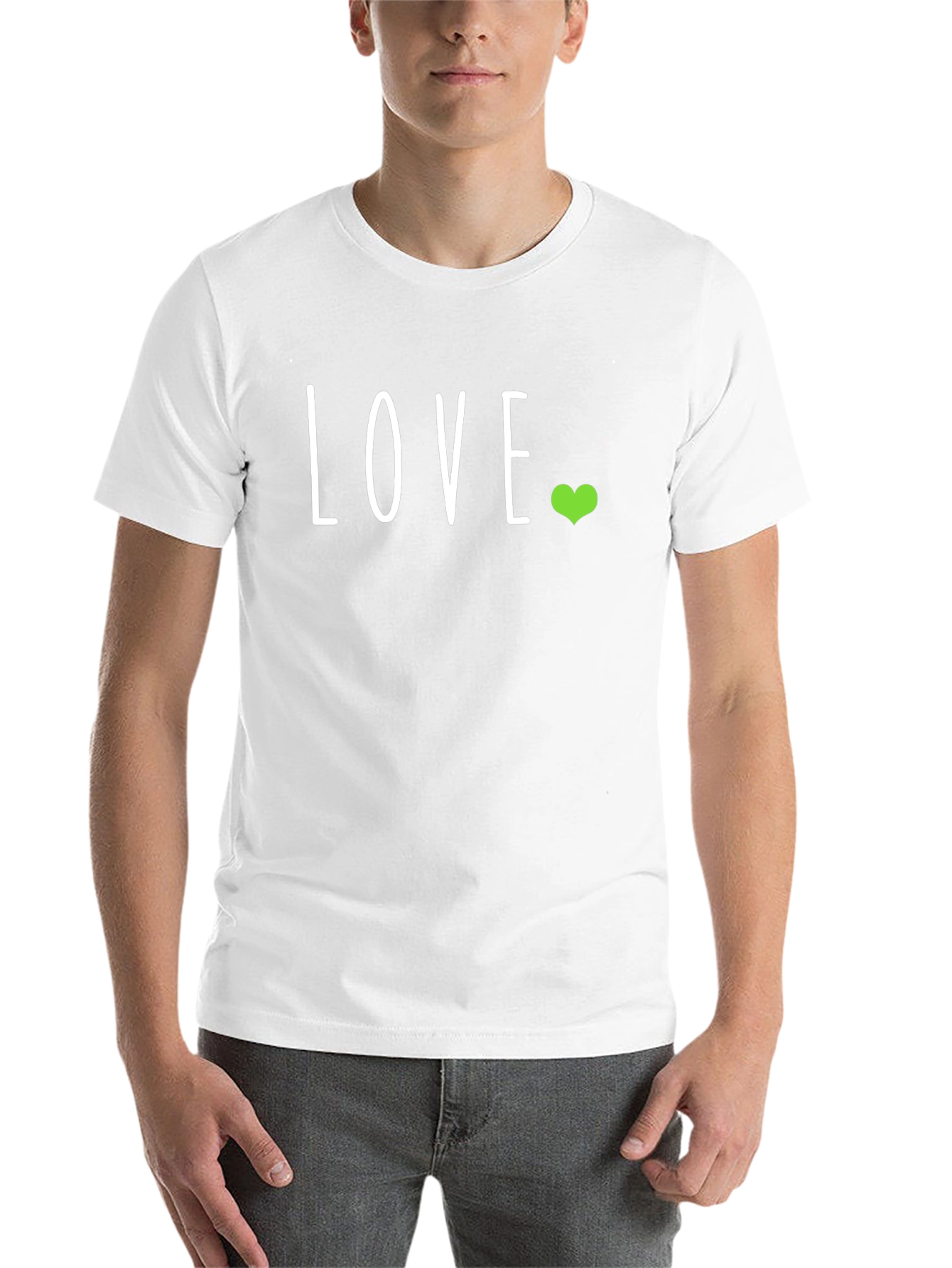 Black Love Heart Graphic T-Shirt - Casual Black Tee view 14