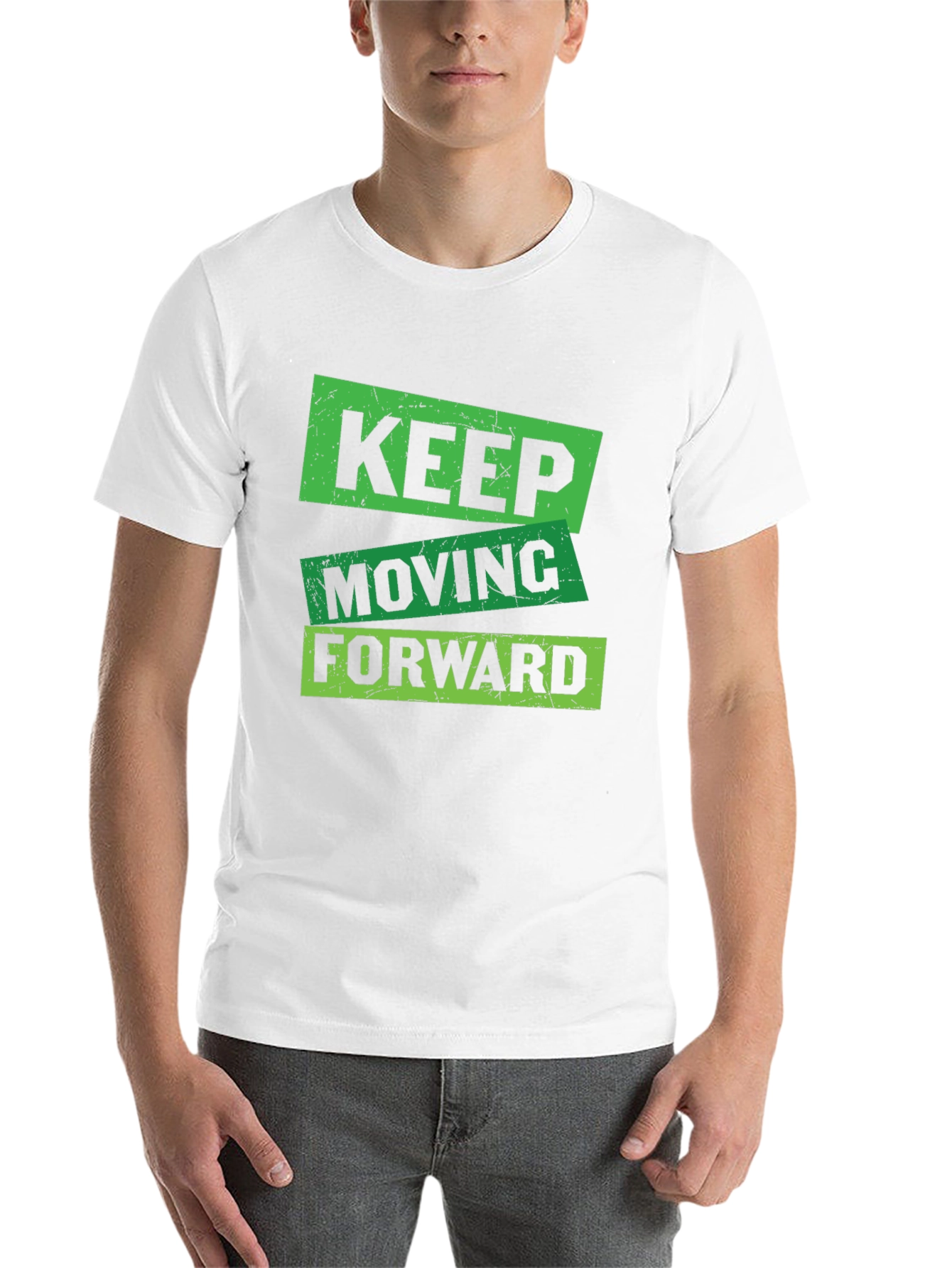 Black Keep Moving Forward Graphic T-Shirt view 14