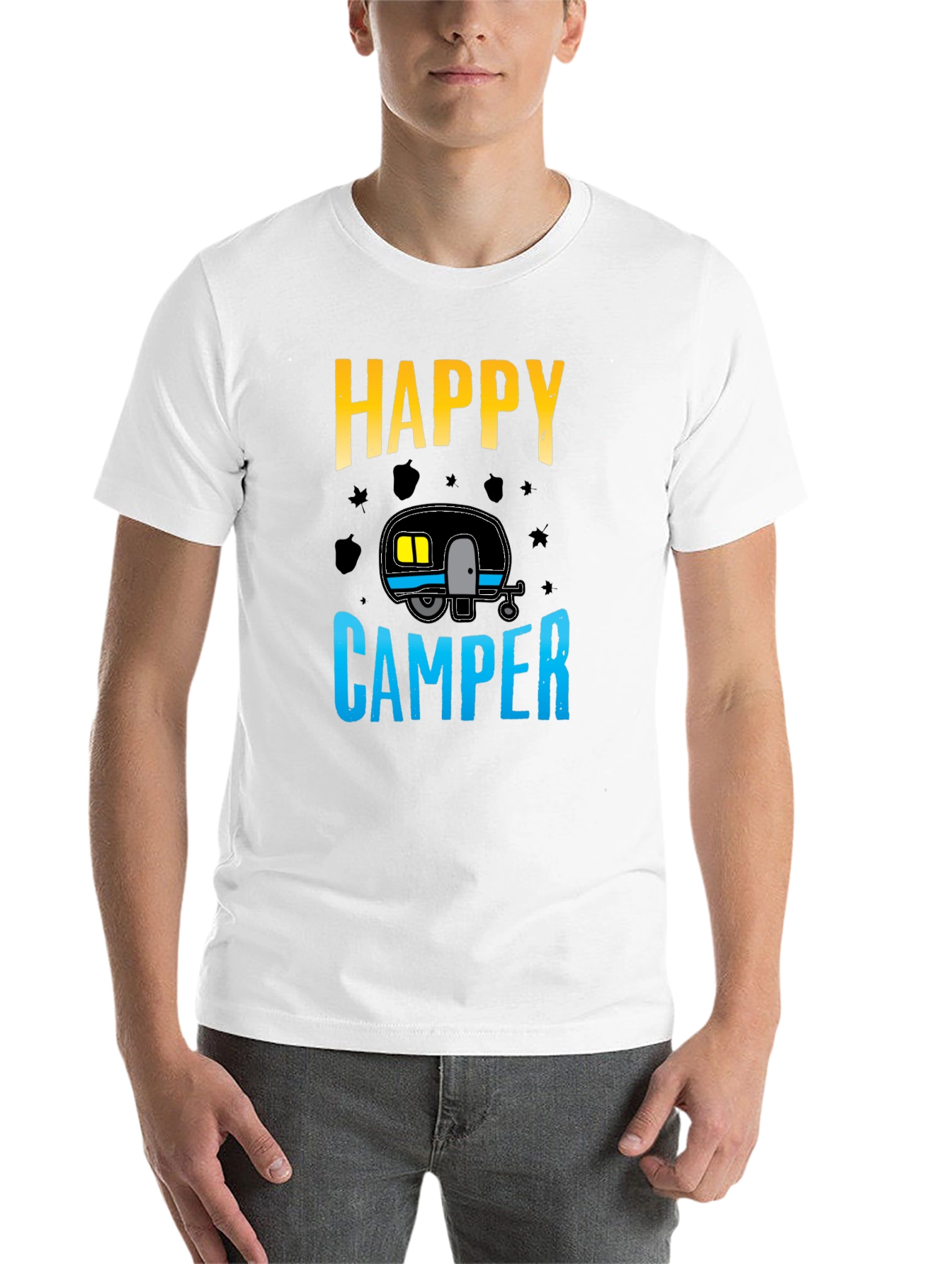 Black Happy Camper Graphic Tee view 14