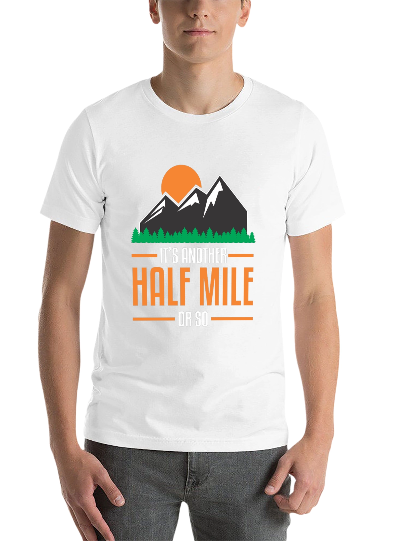 Black Hiking T-Shirt: Another Half Mile view 14