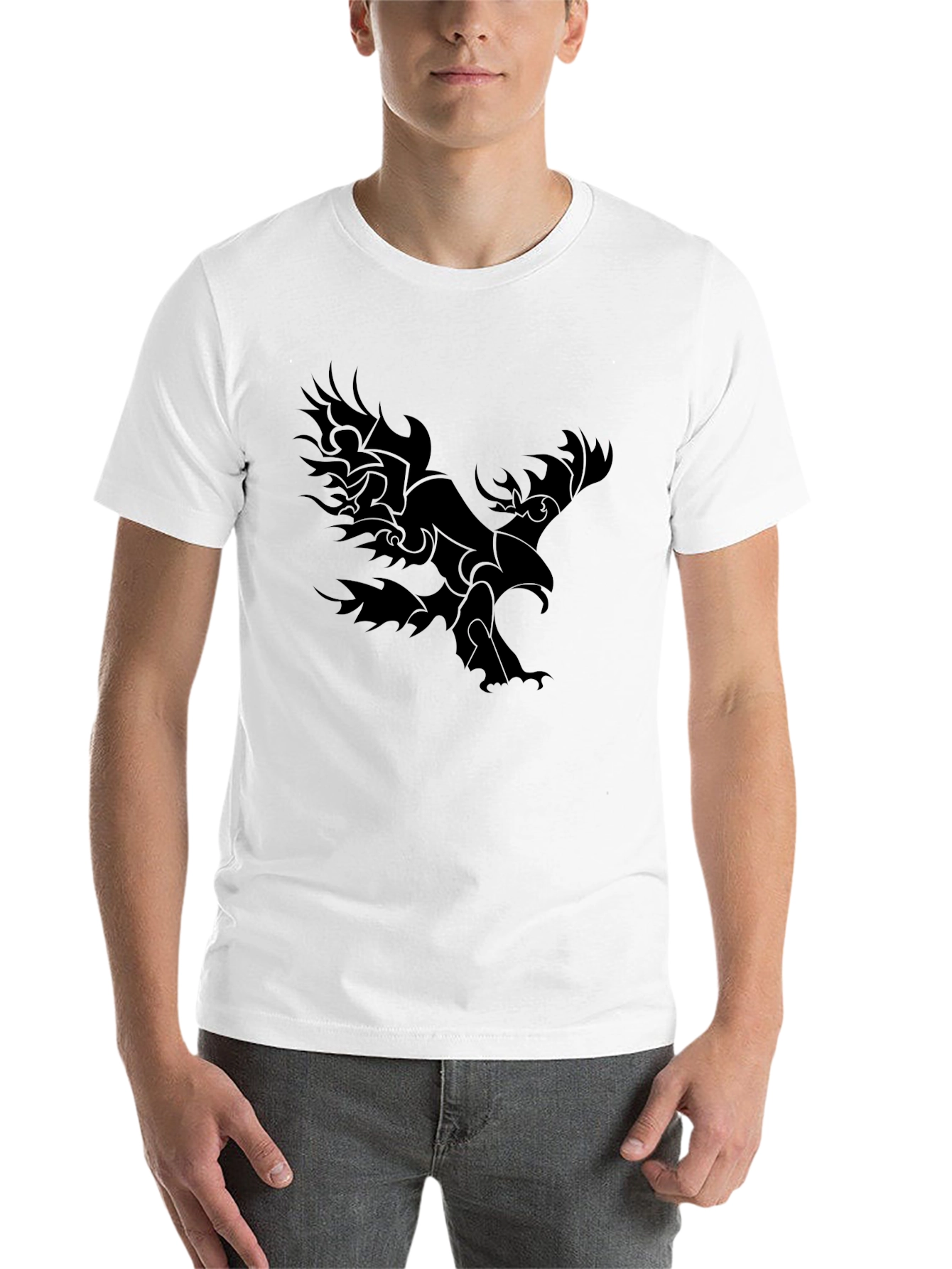 Black Black Eagle Graphic Tee - Men's Fashion view 14