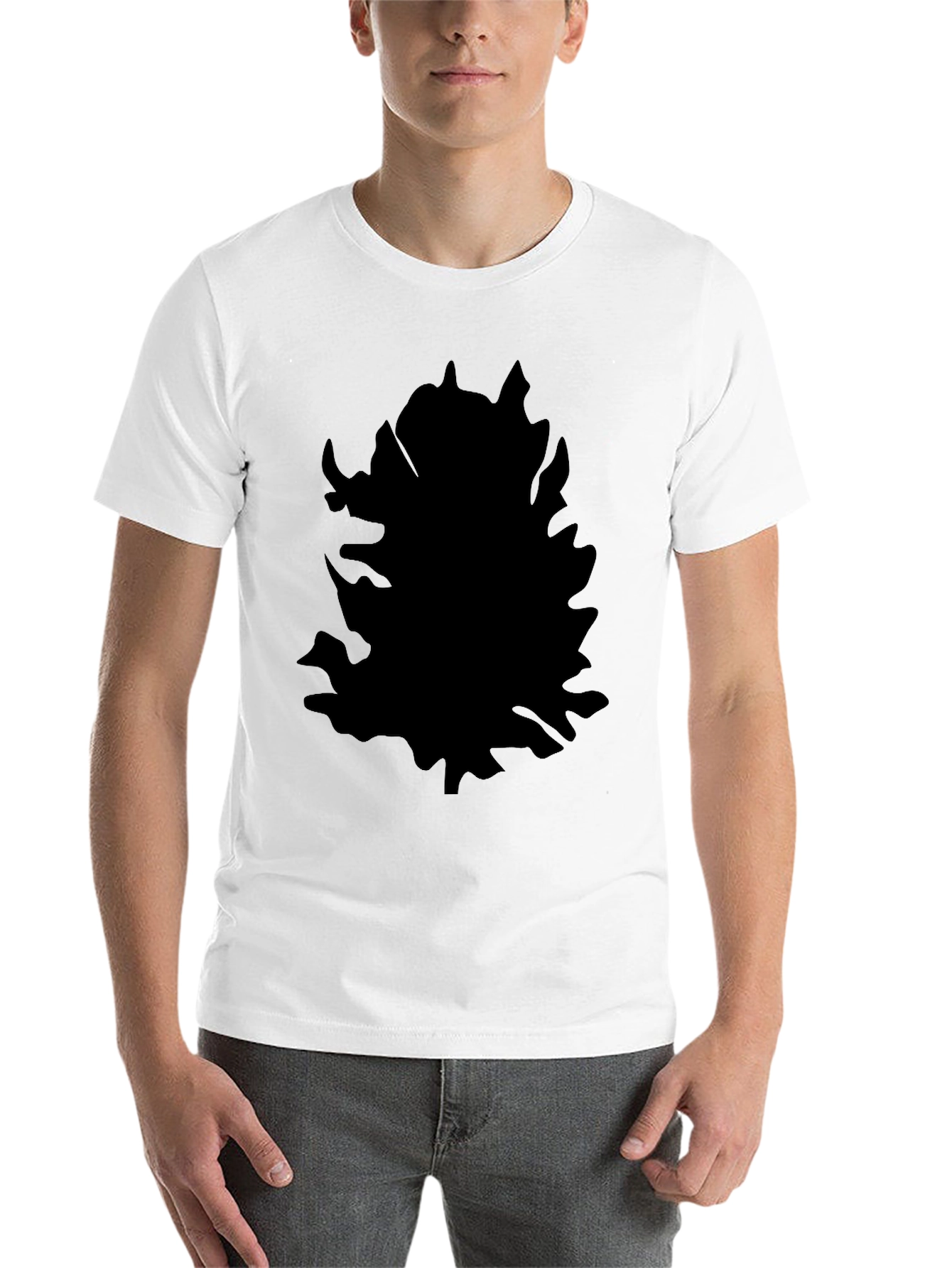 Black Men's Graphic Black T-Shirt view 14