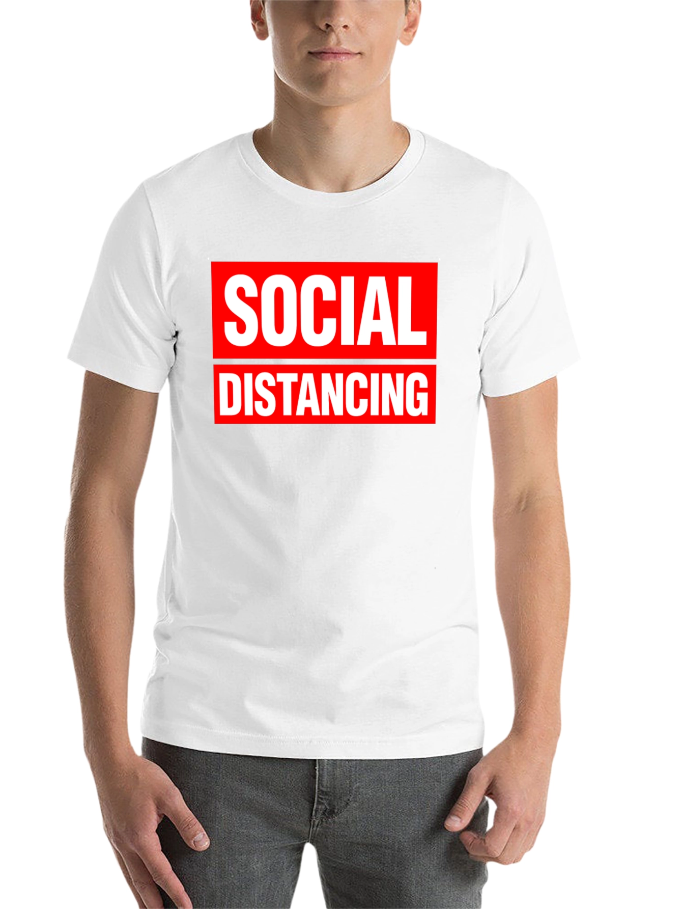 Social Distancing Graphic Tee - Black - 14