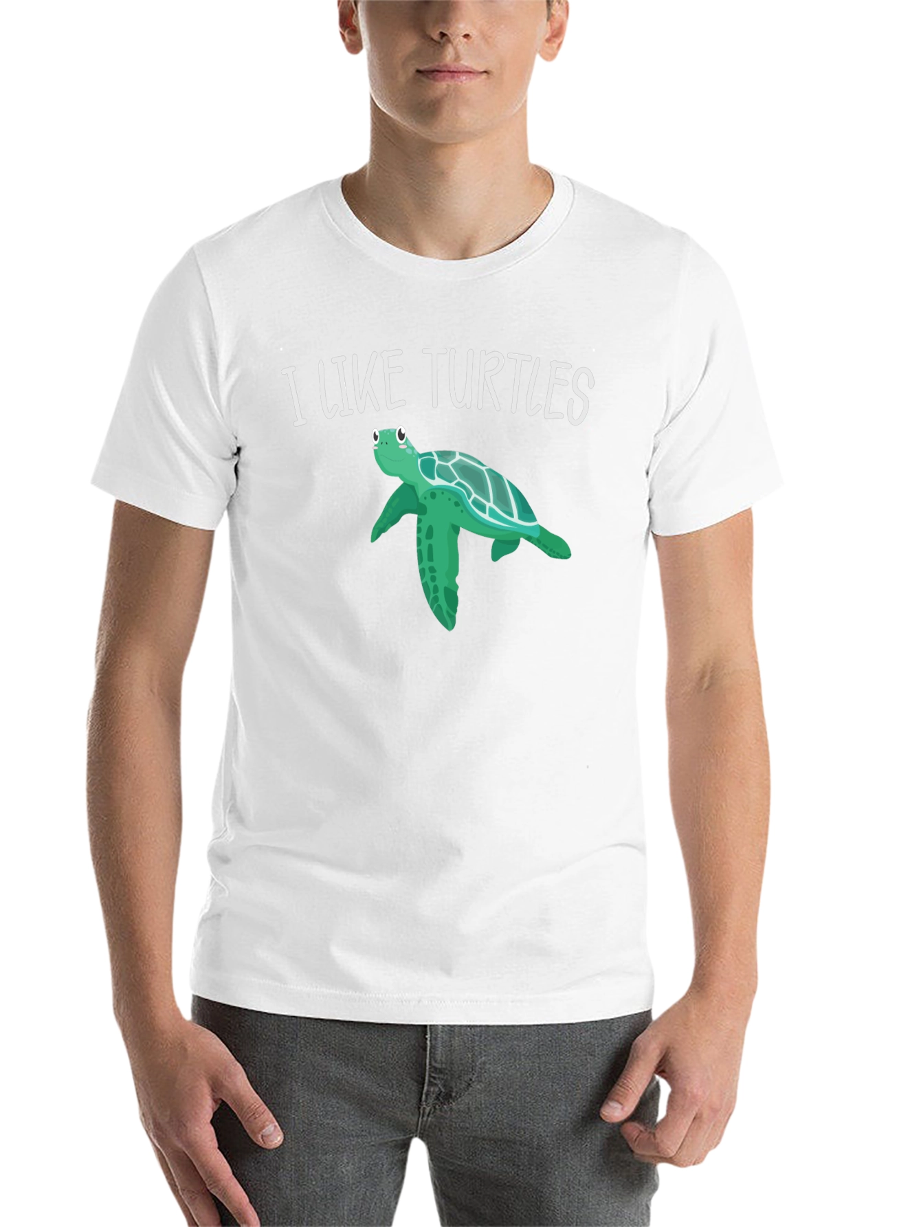 Black I Like Turtles Graphic Tee - Black view 14