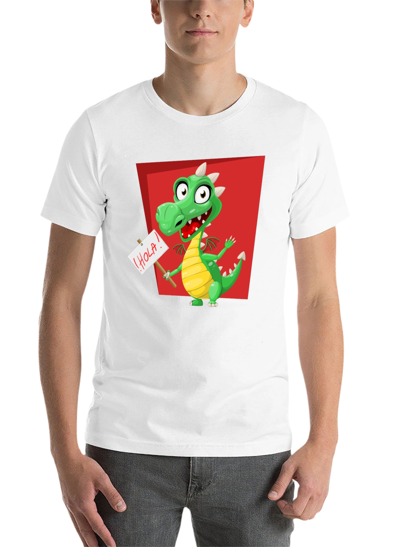 Black Cartoon Dragon T-Shirt - Fun & Unique Design view 14